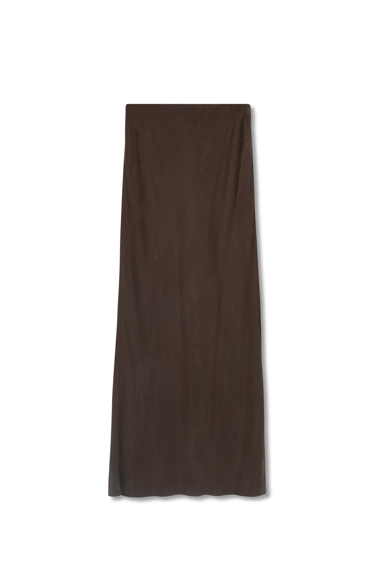 point brushed straight skirt