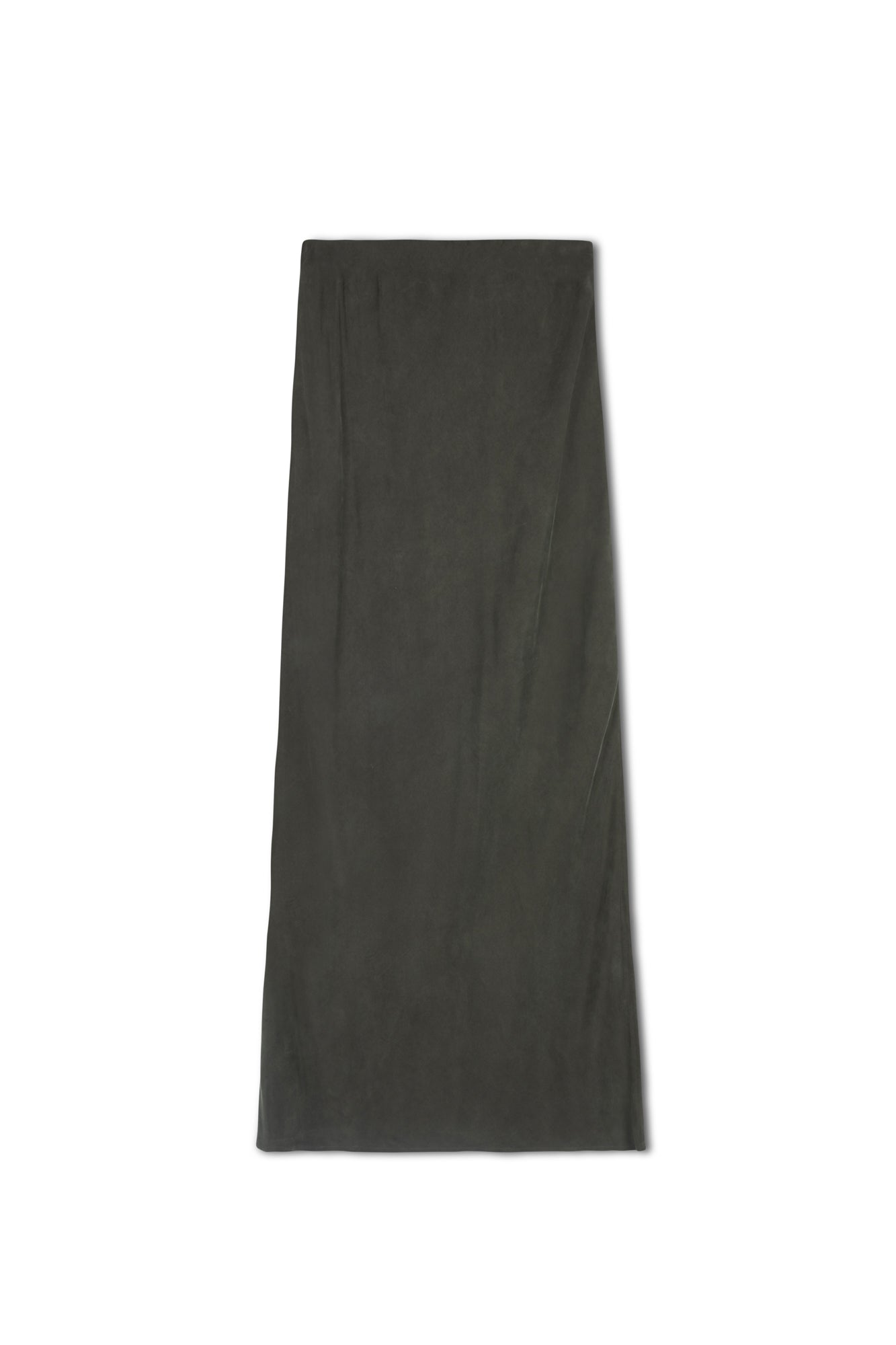 point brushed straight skirt