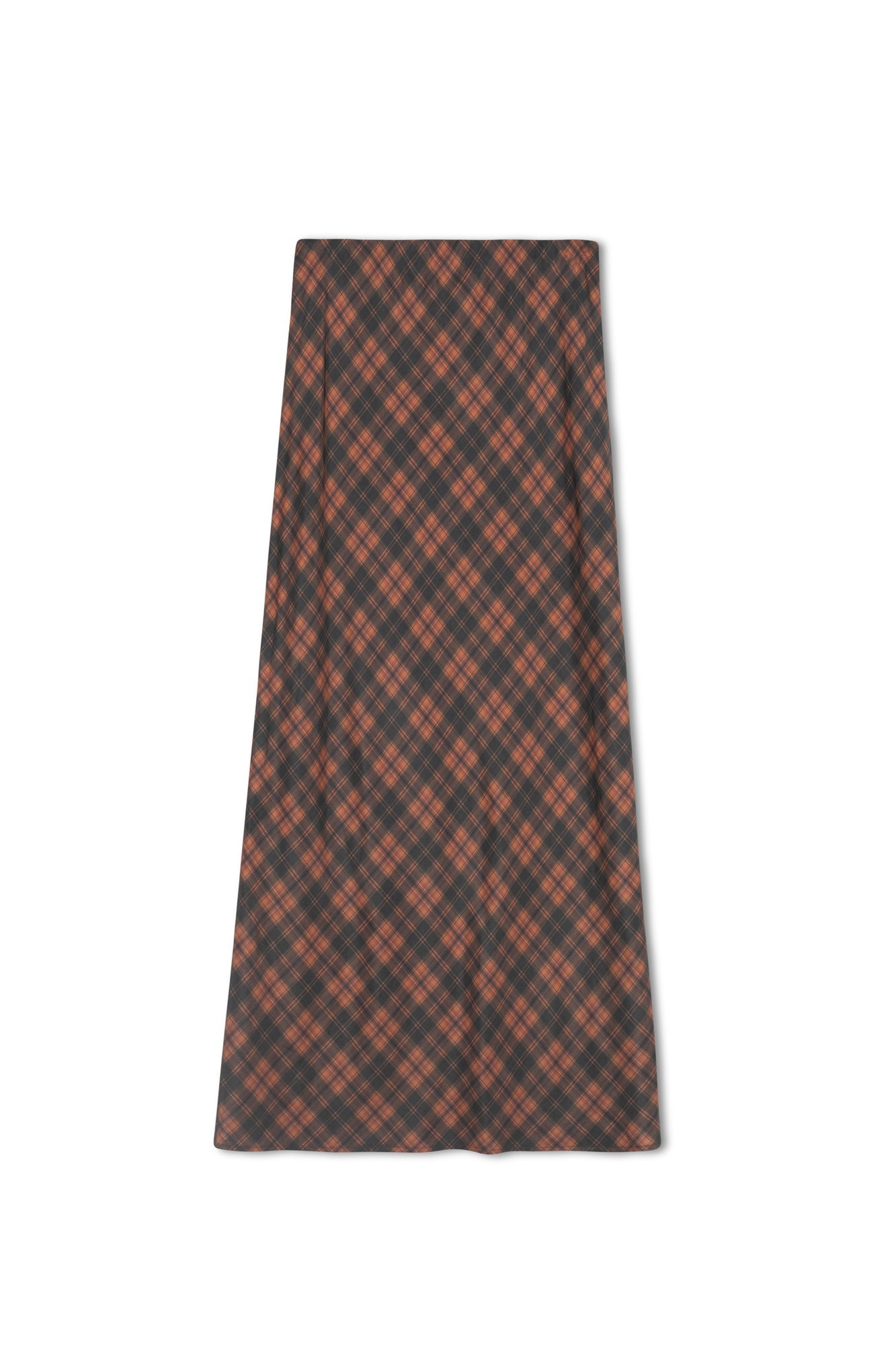 point brushed straight skirt
