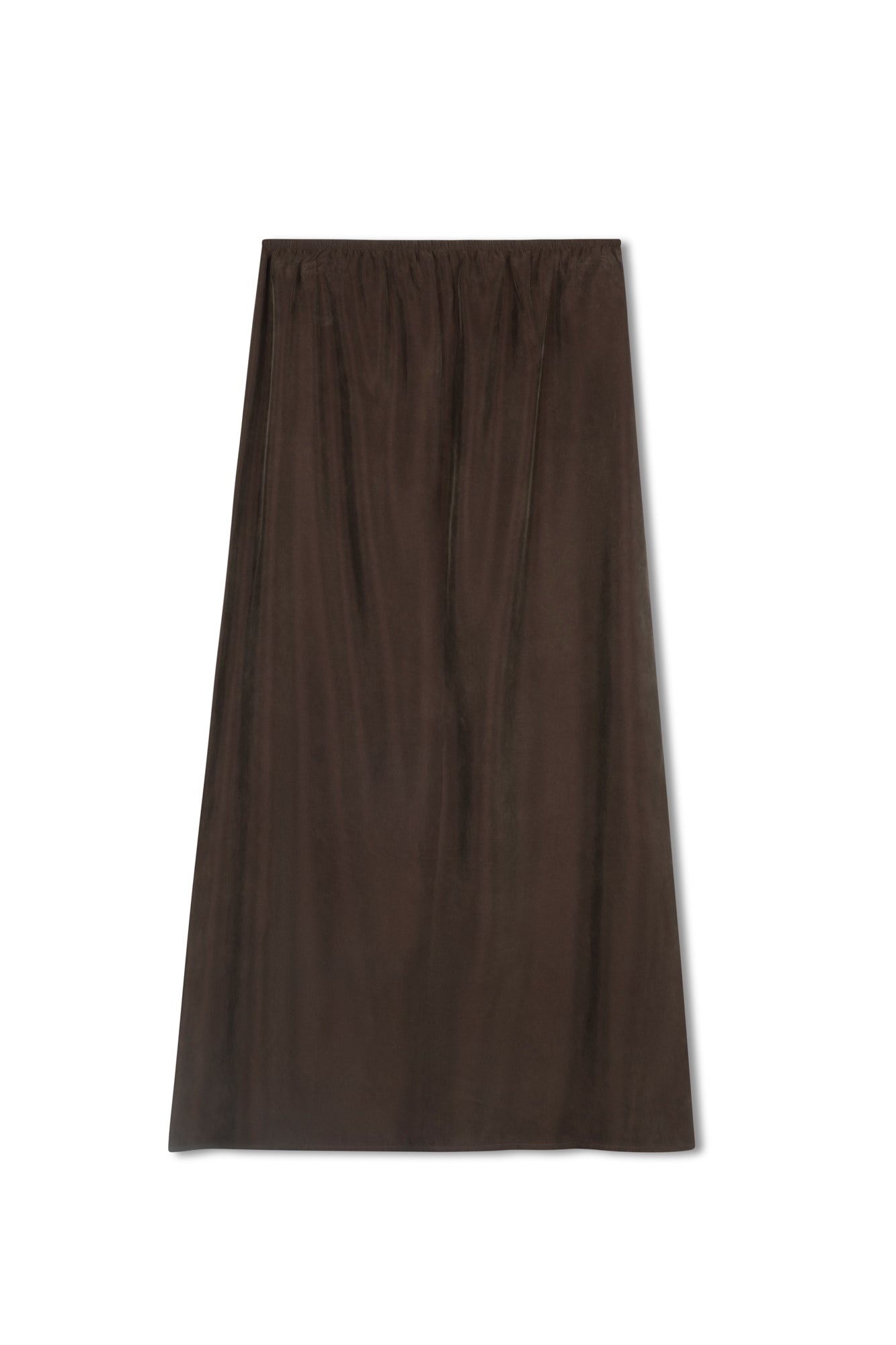 point brushed a-line skirt