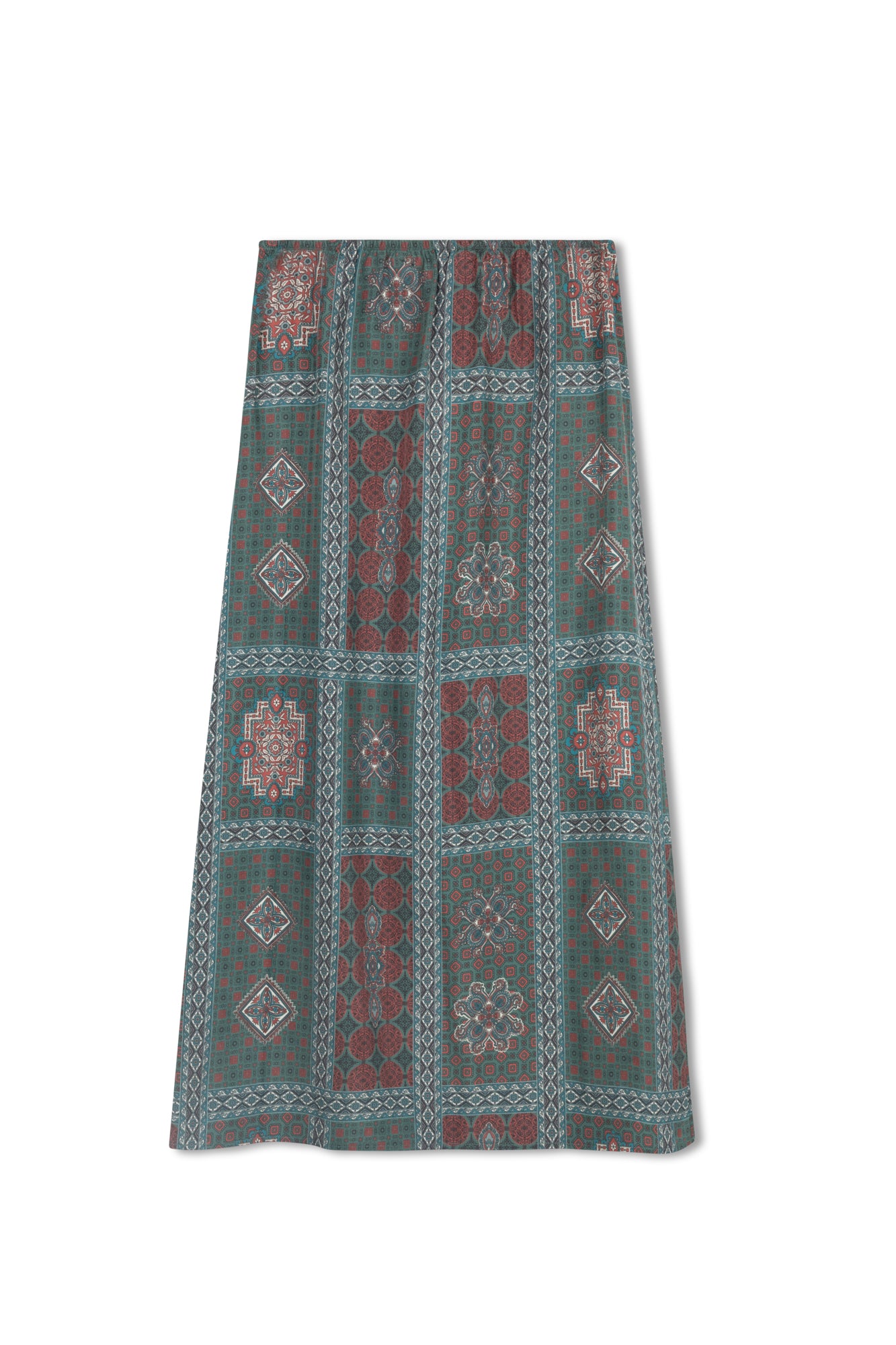 point brushed a-line skirt