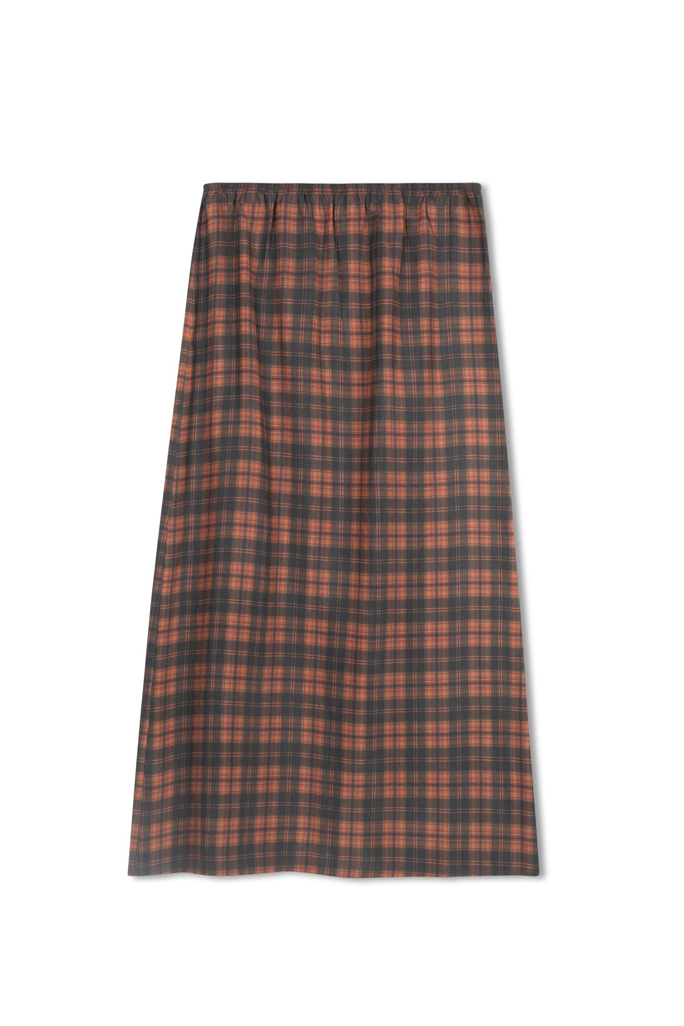 point brushed a-line skirt
