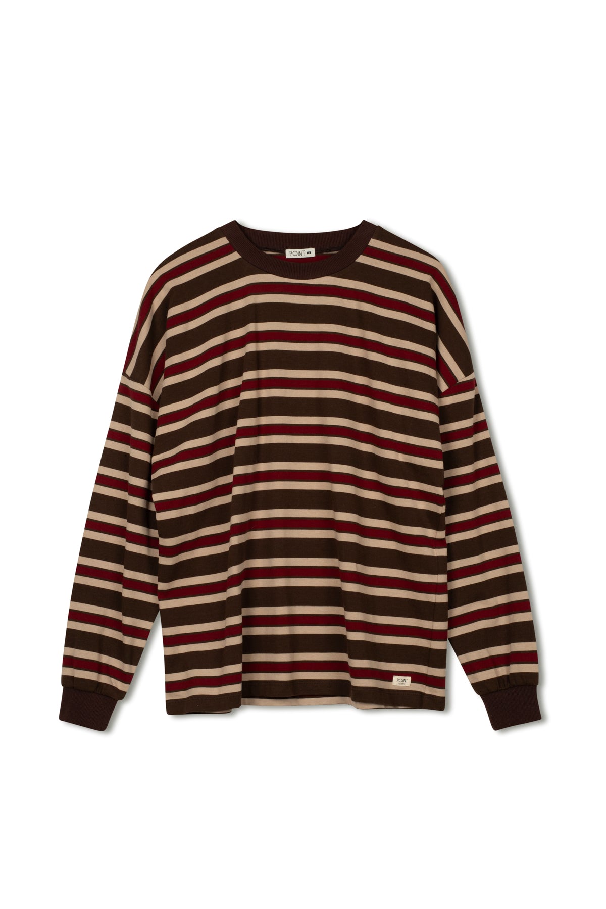 point striped boyfriend tee