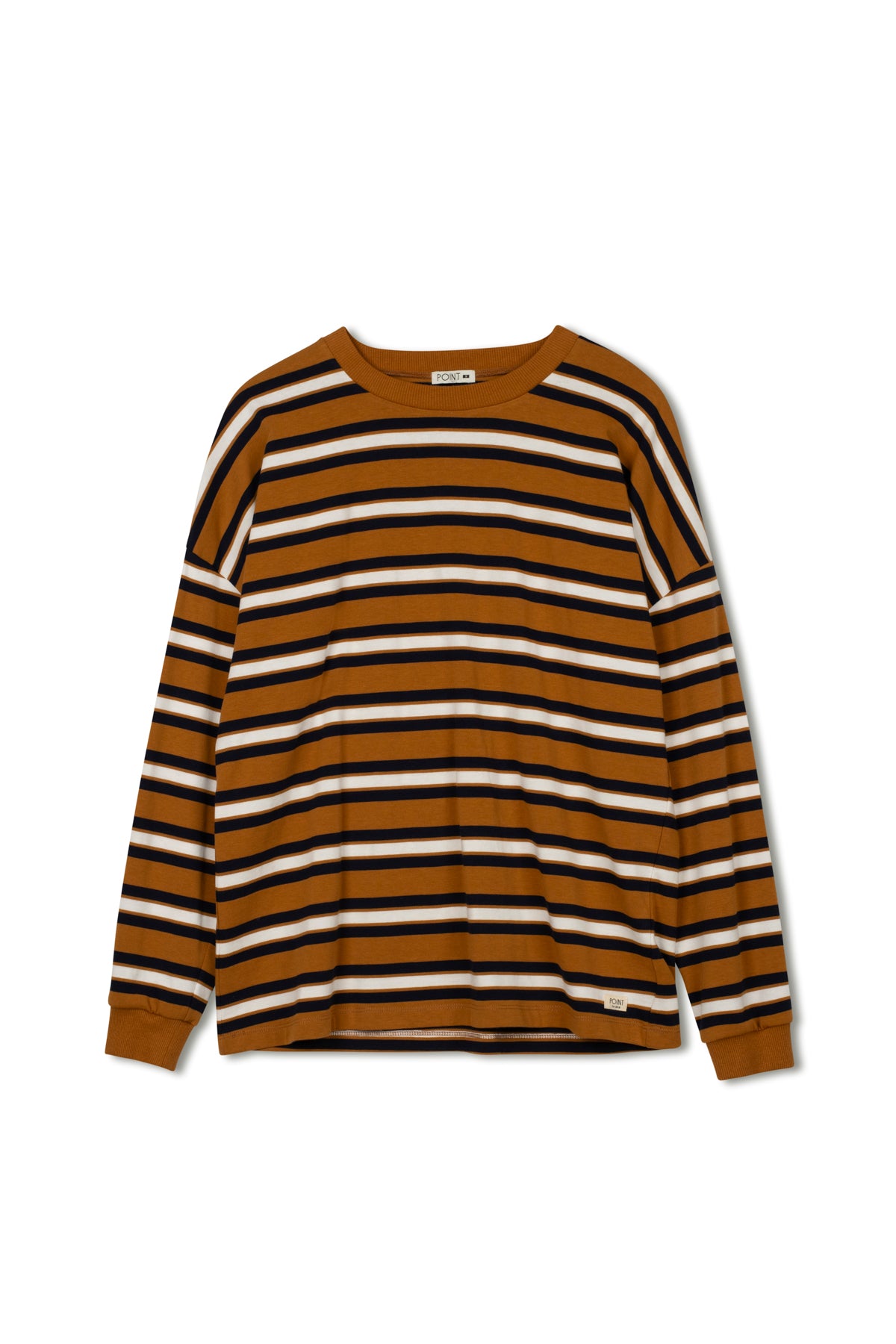 point striped boyfriend tee