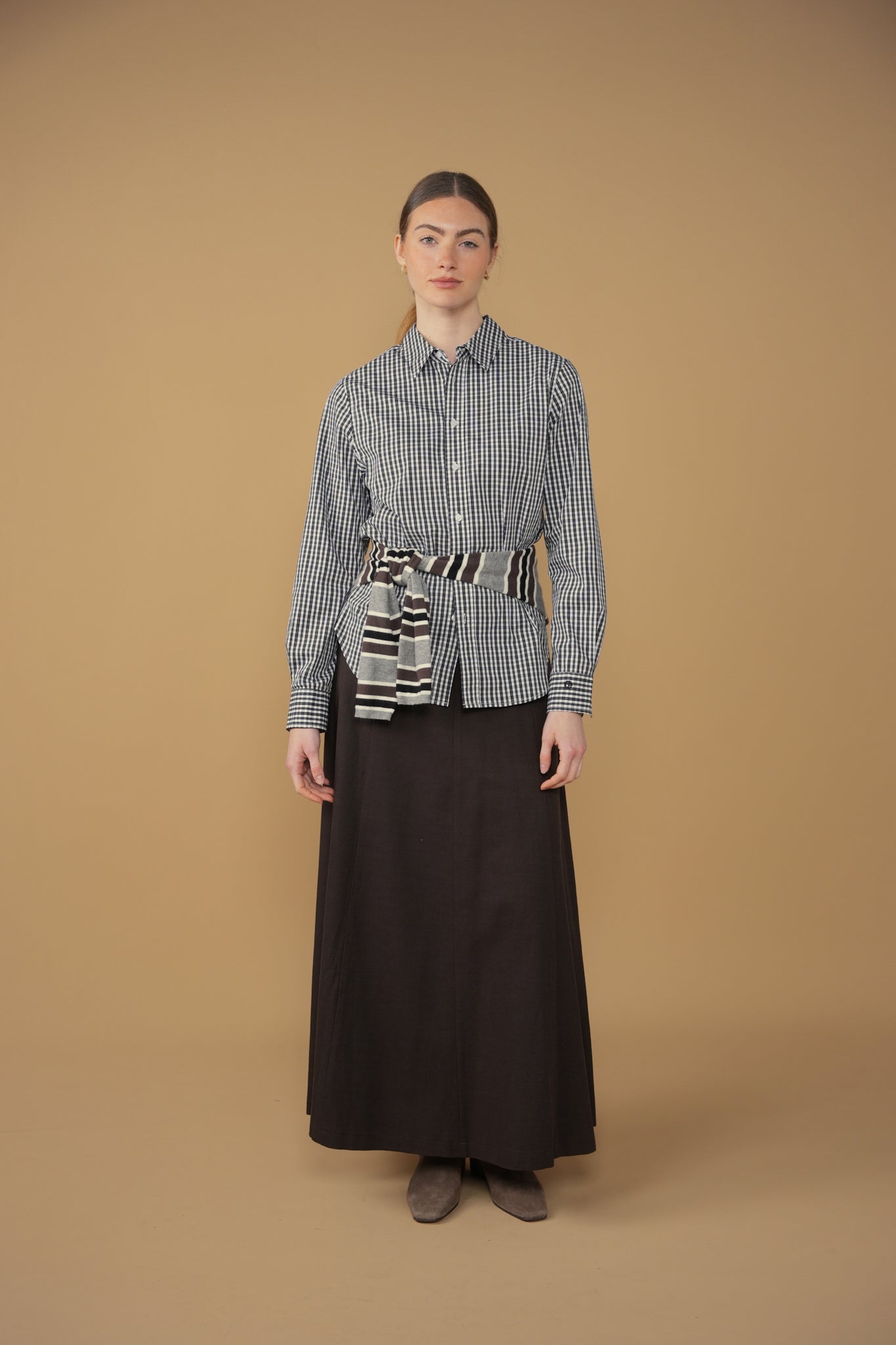 point button up blouse