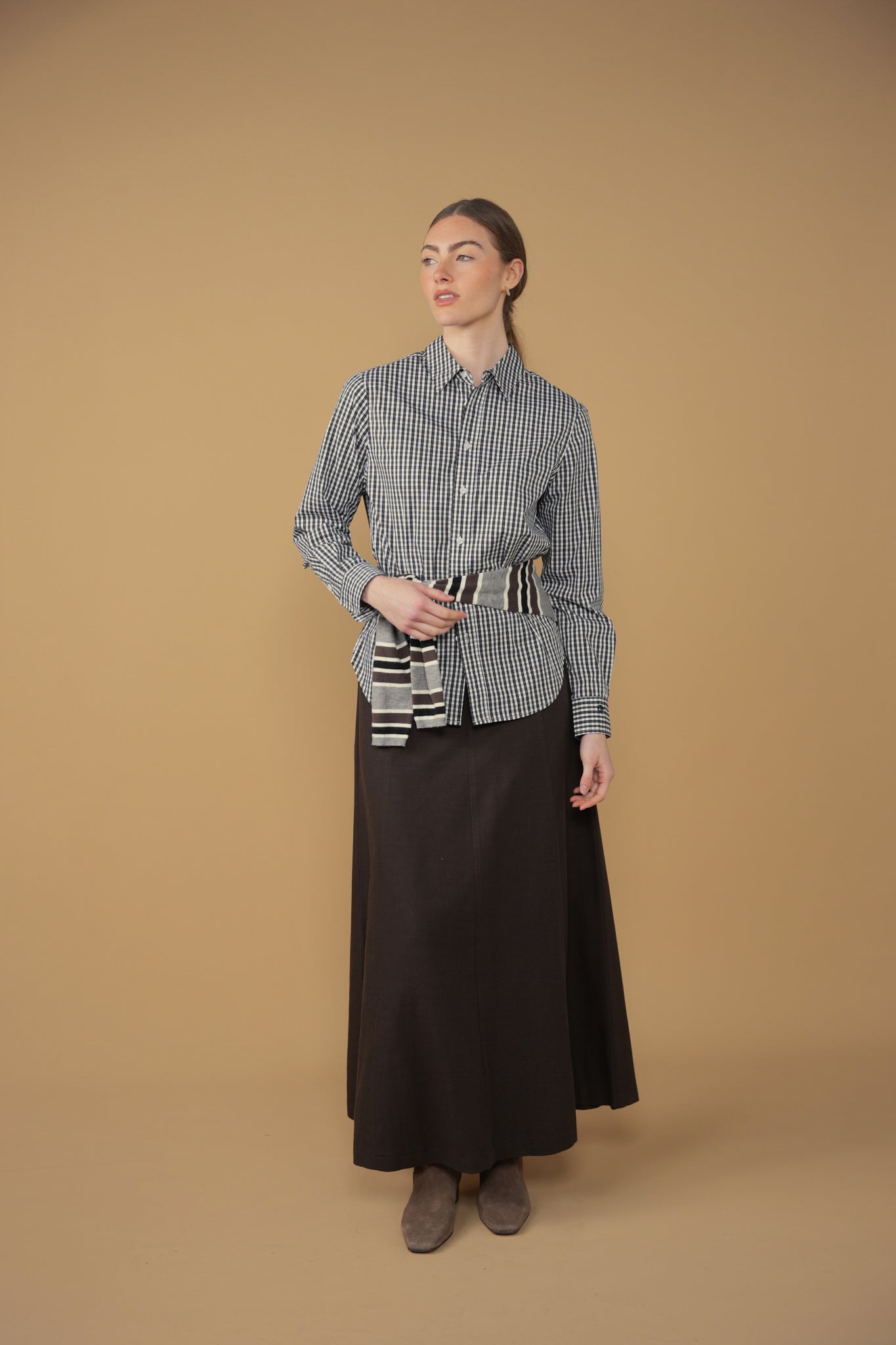 point button up blouse