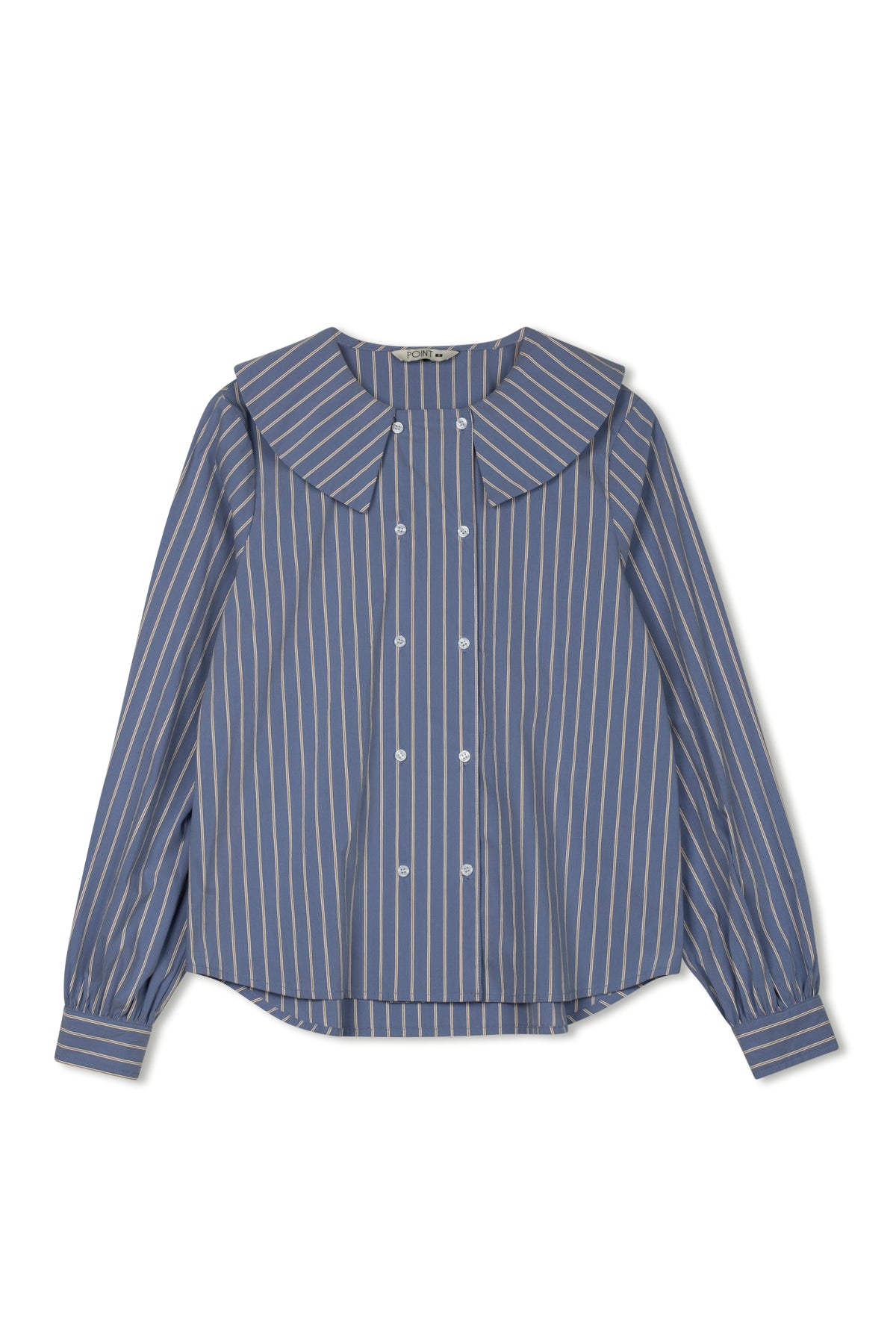point double breasted button up