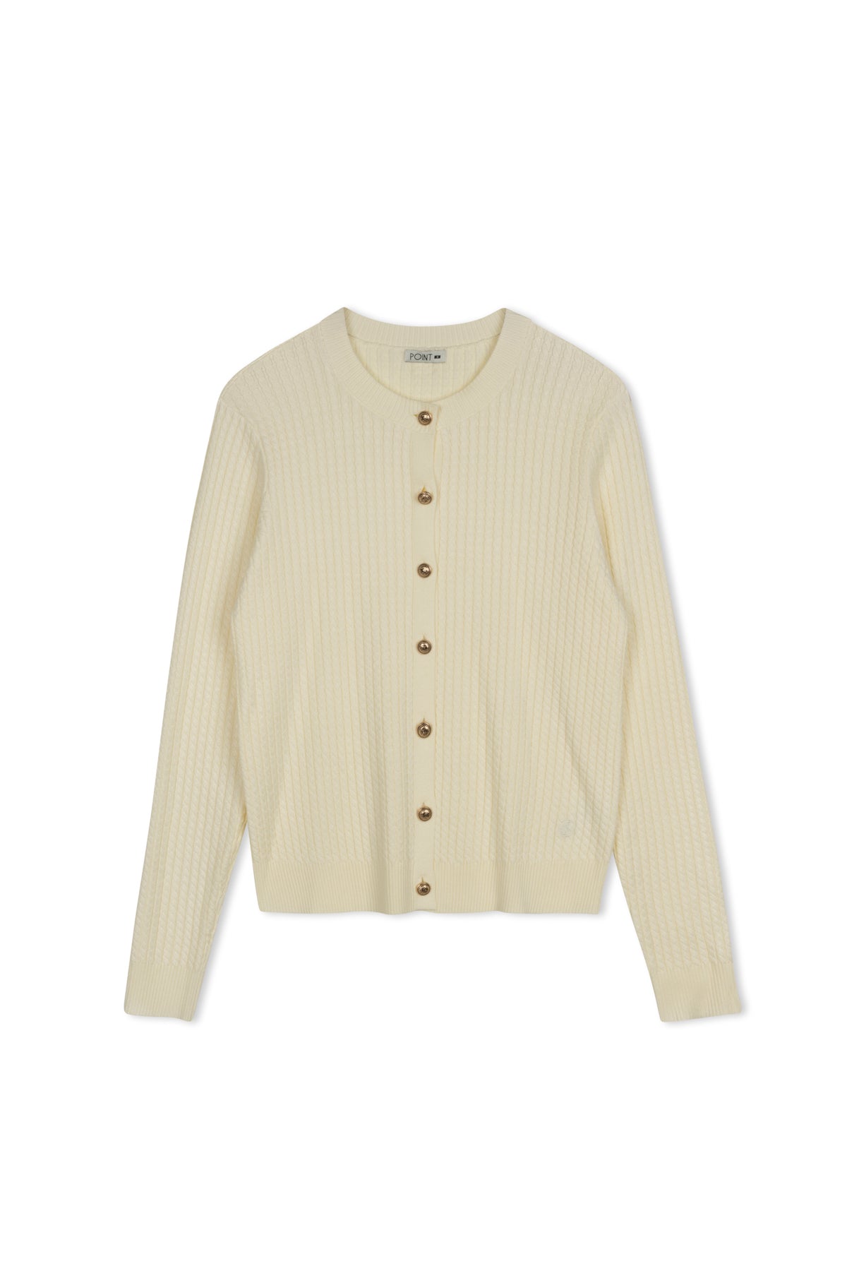 point twisted cable cardi