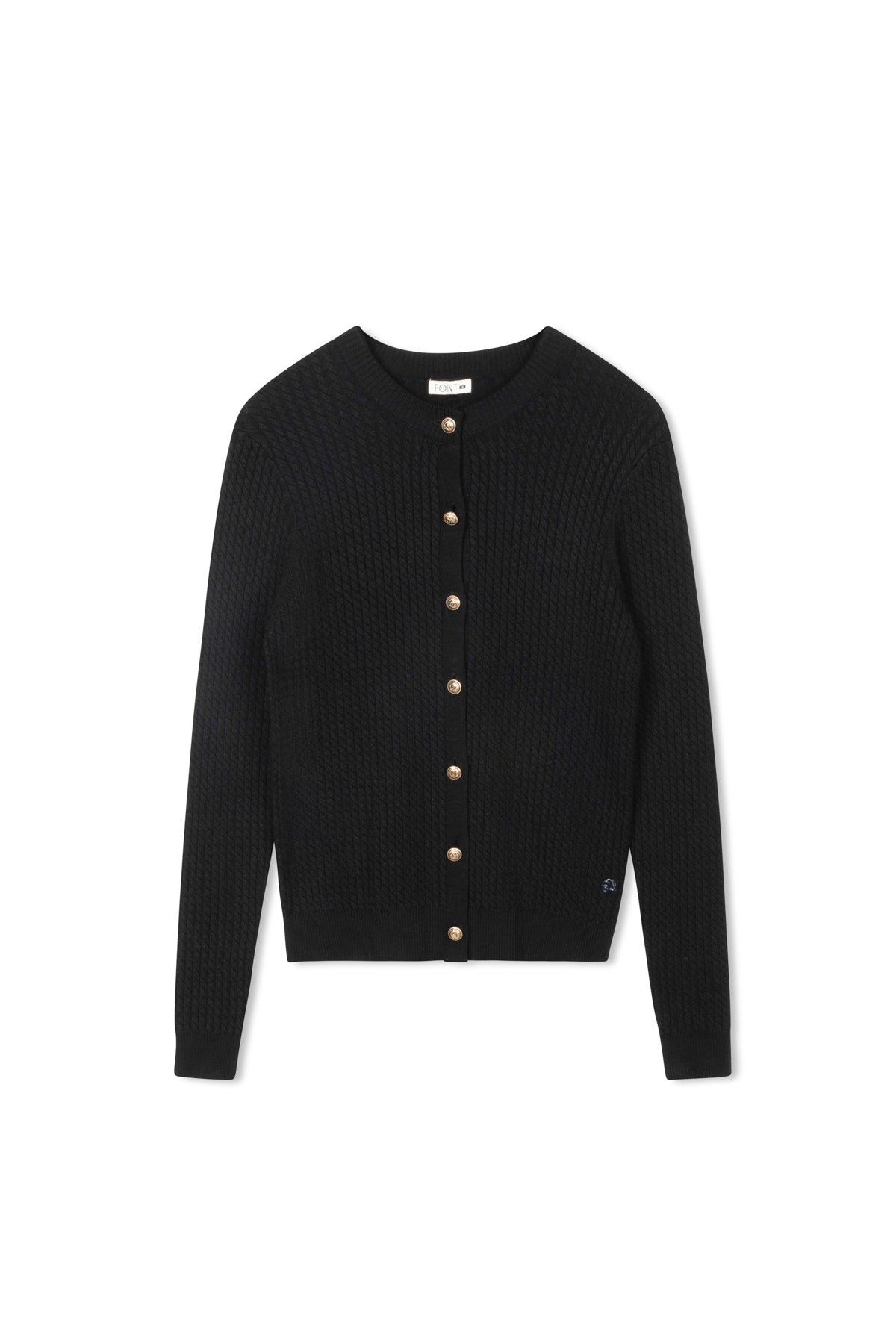 point twisted cable cardi