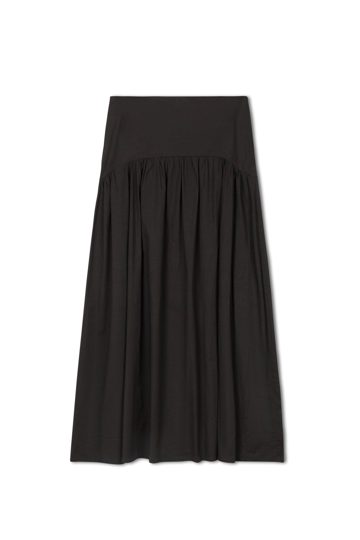 point drop waist skirt