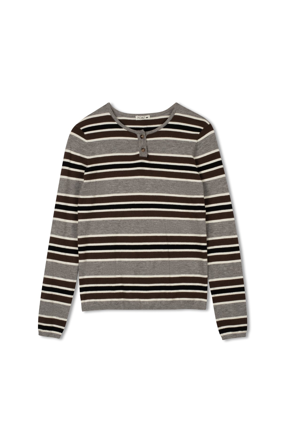 point striped henley