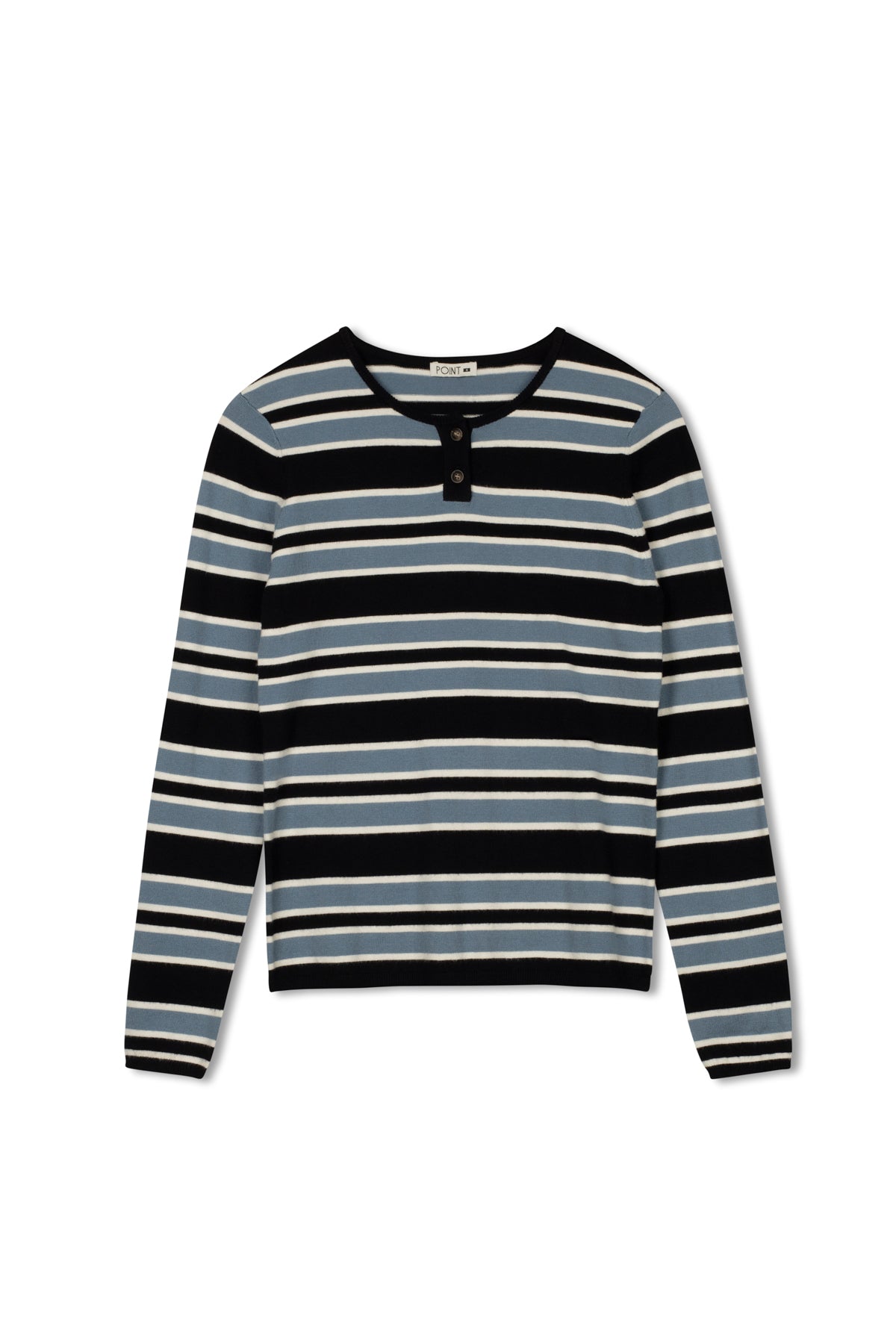 point striped henley
