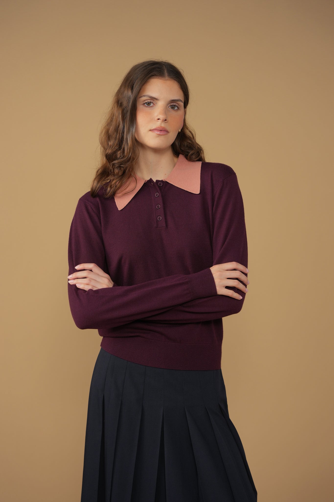 point contrast polo