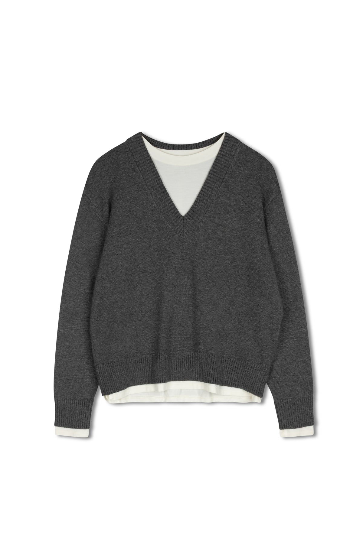 point layered sweater