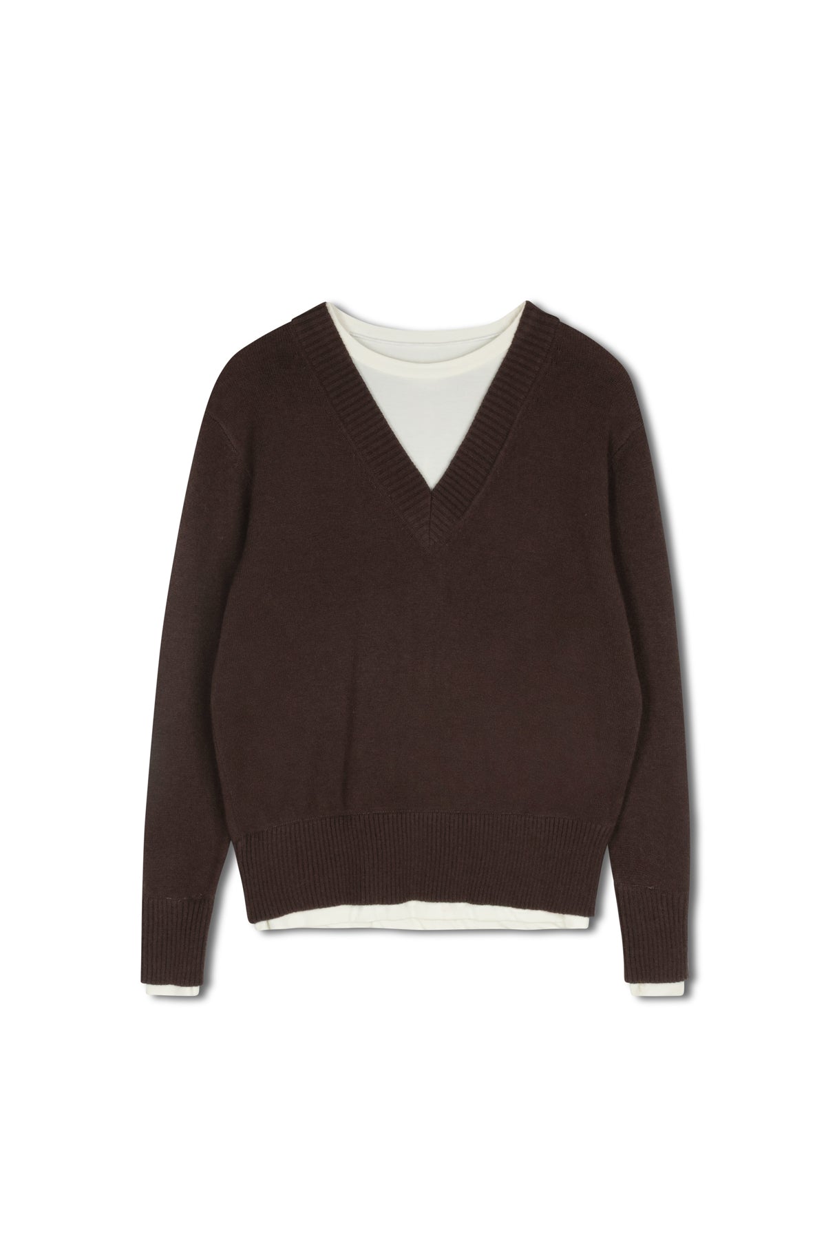 point layered sweater