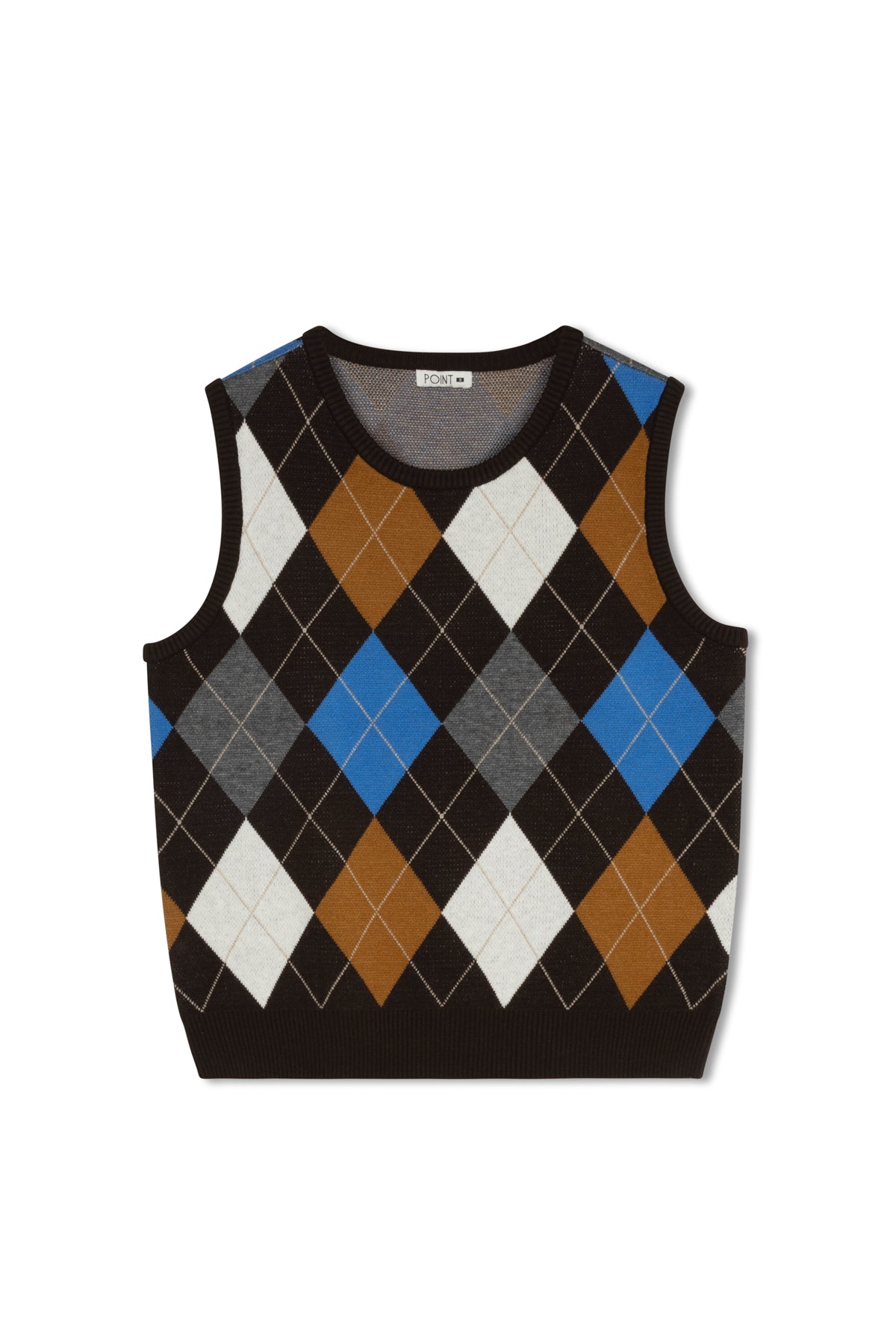 point argyle  vest