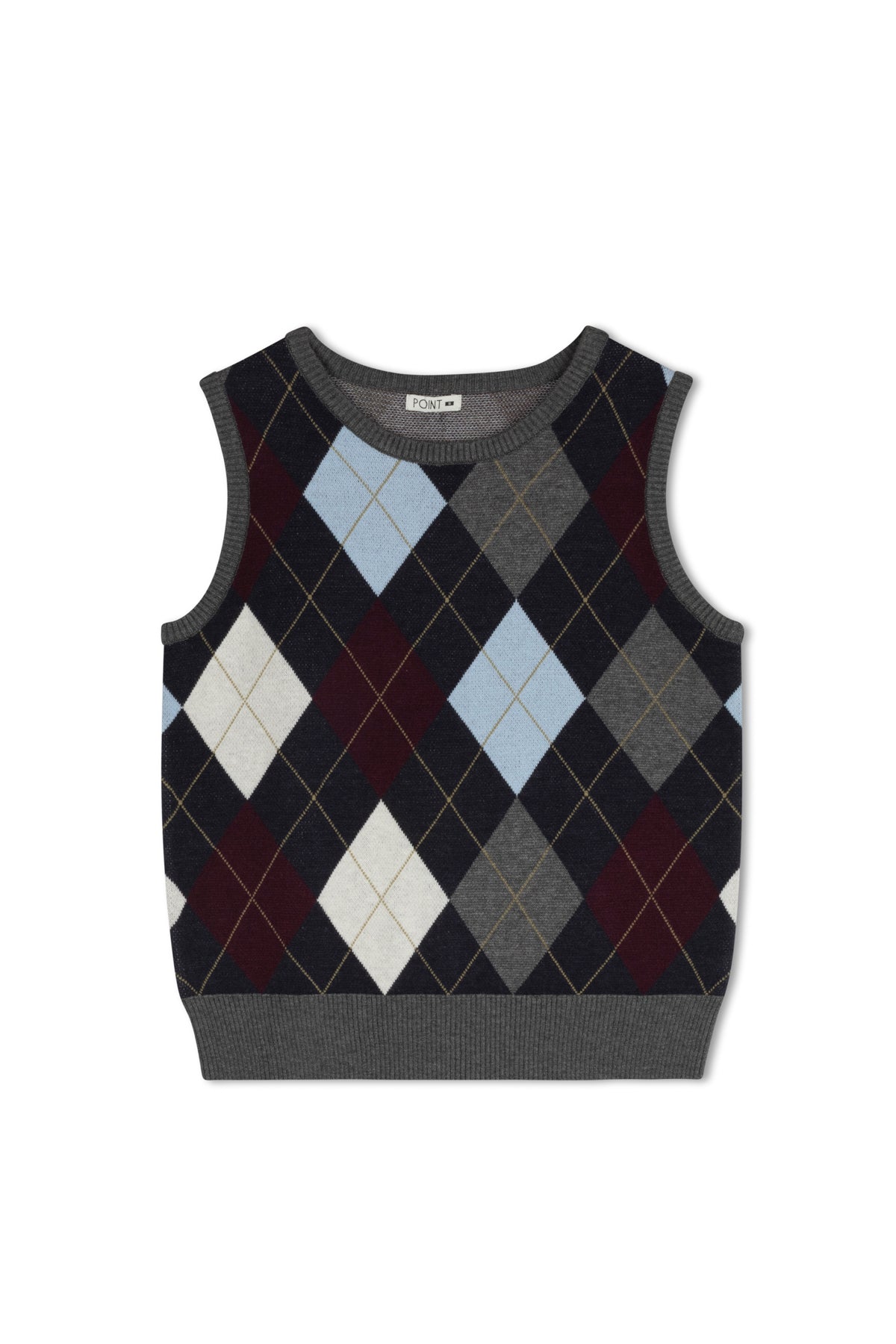 point argyle  vest
