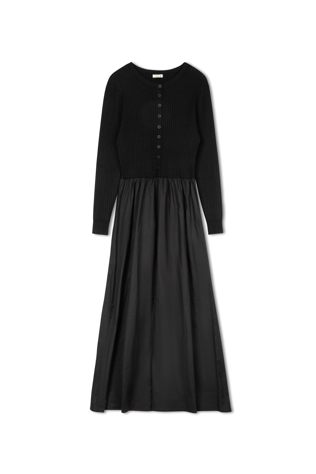 point cable twofer dress