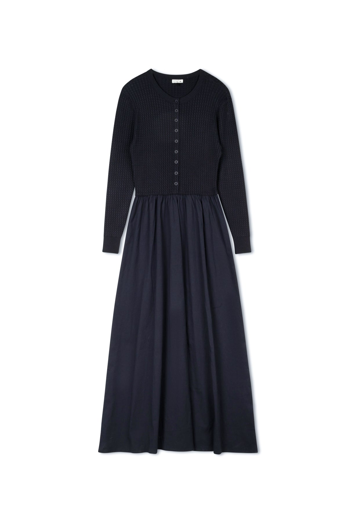 point cable twofer dress