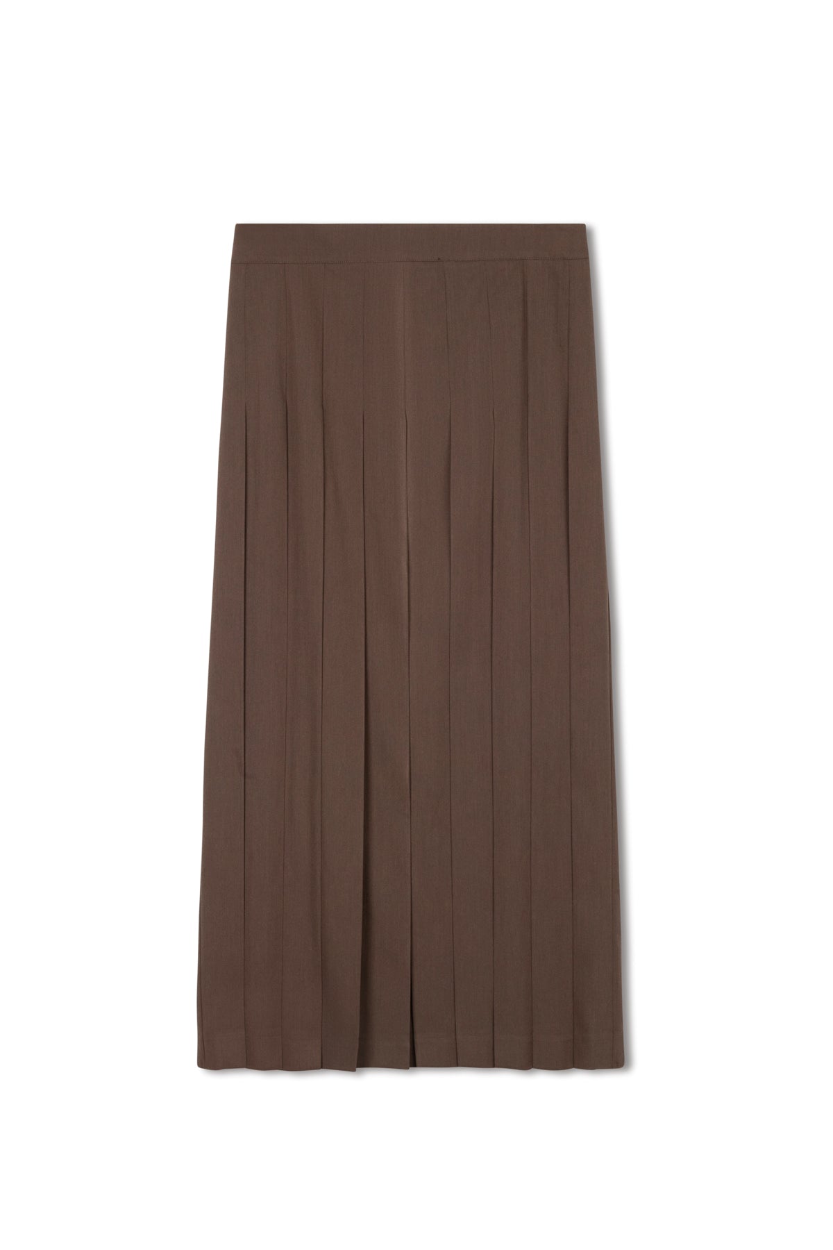 point maxi pleated skirt