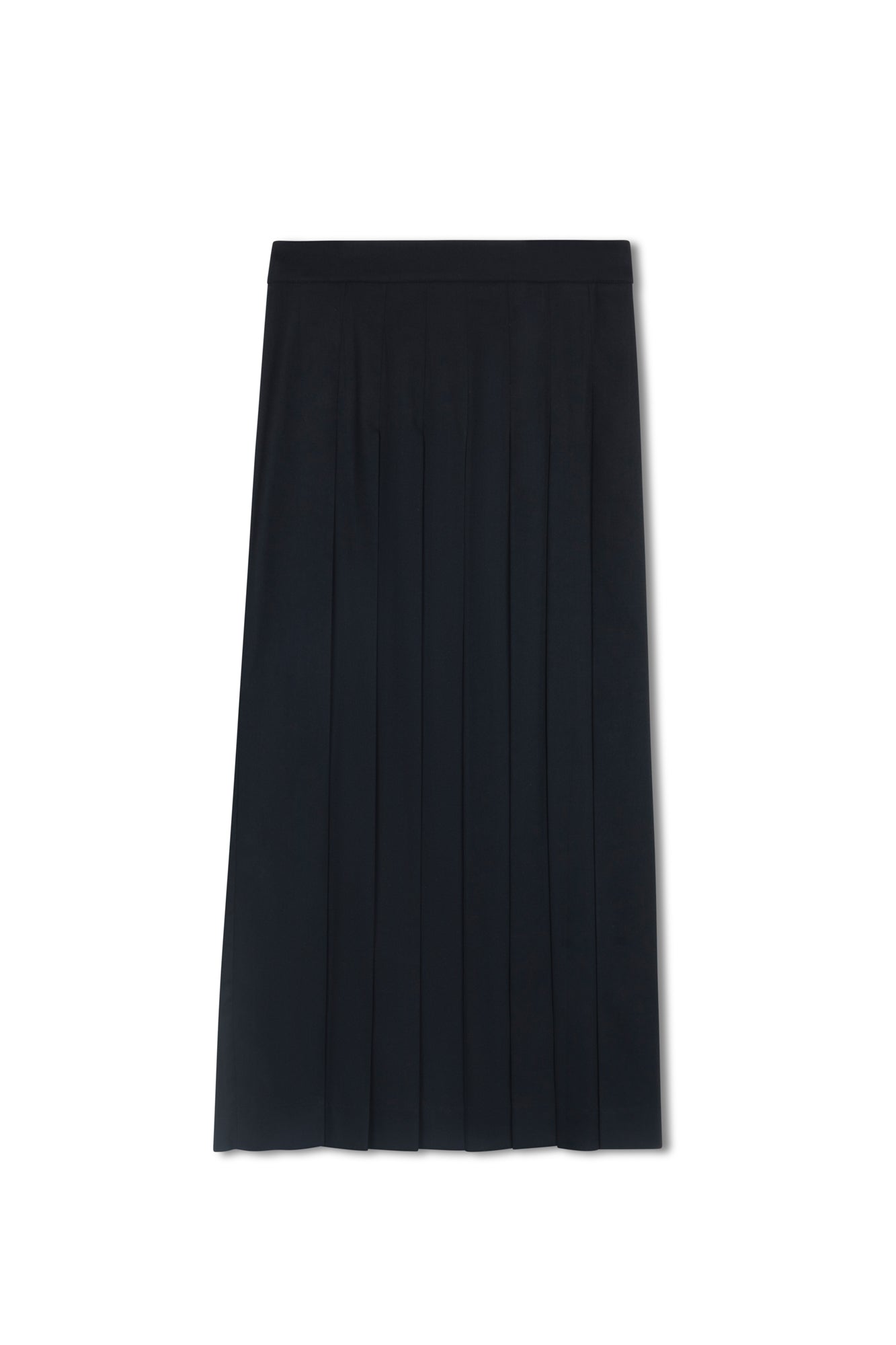 point maxi pleated skirt
