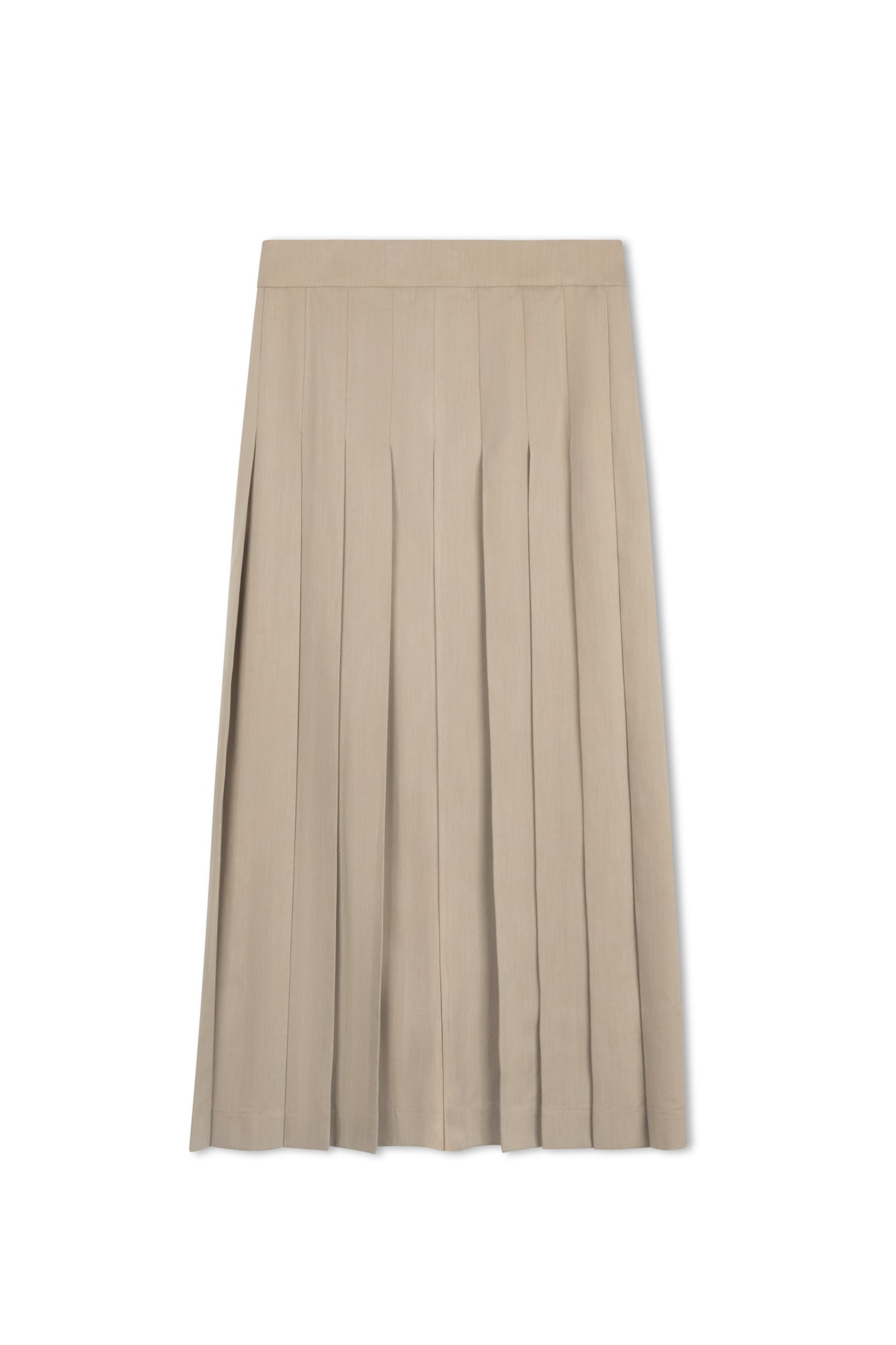 point maxi pleated skirt