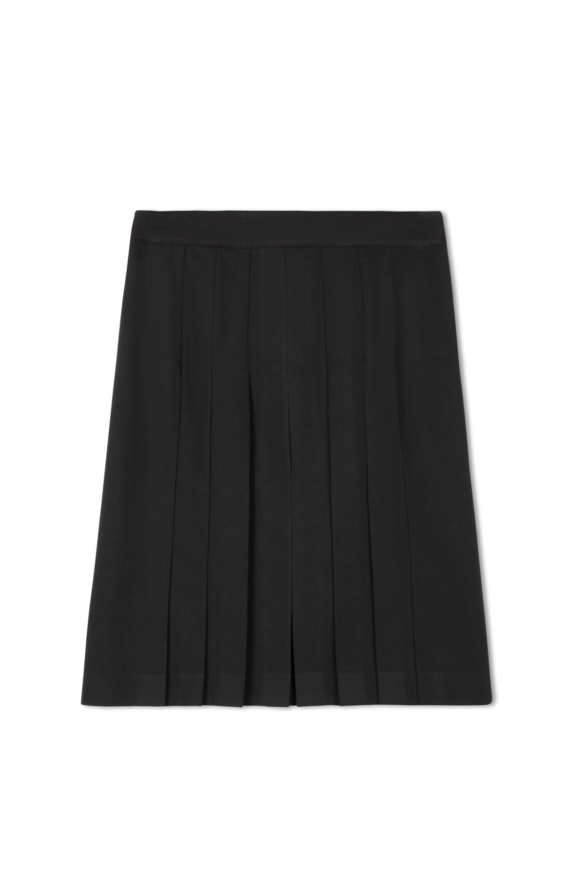 point short pleated skirt