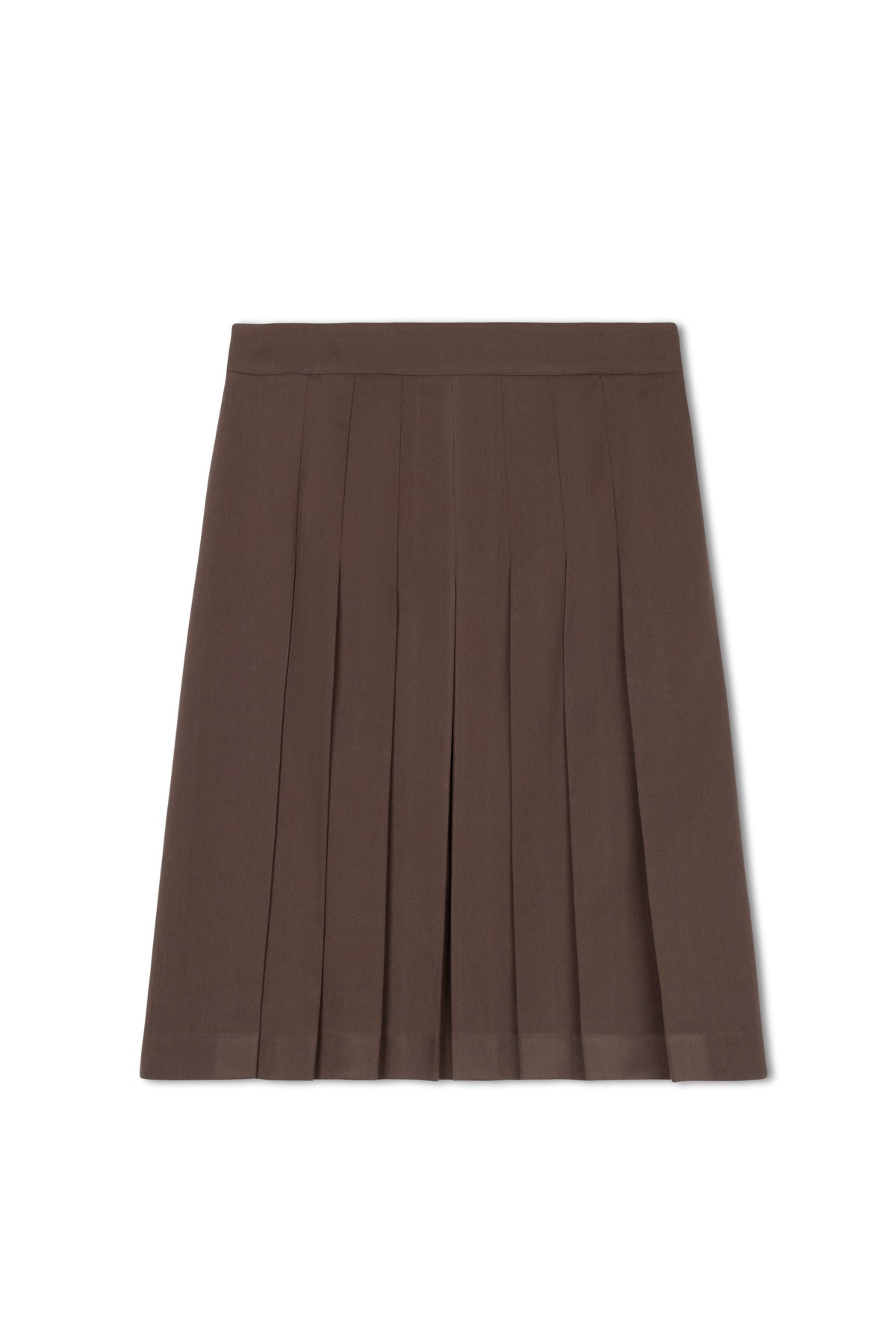 point short pleated skirt