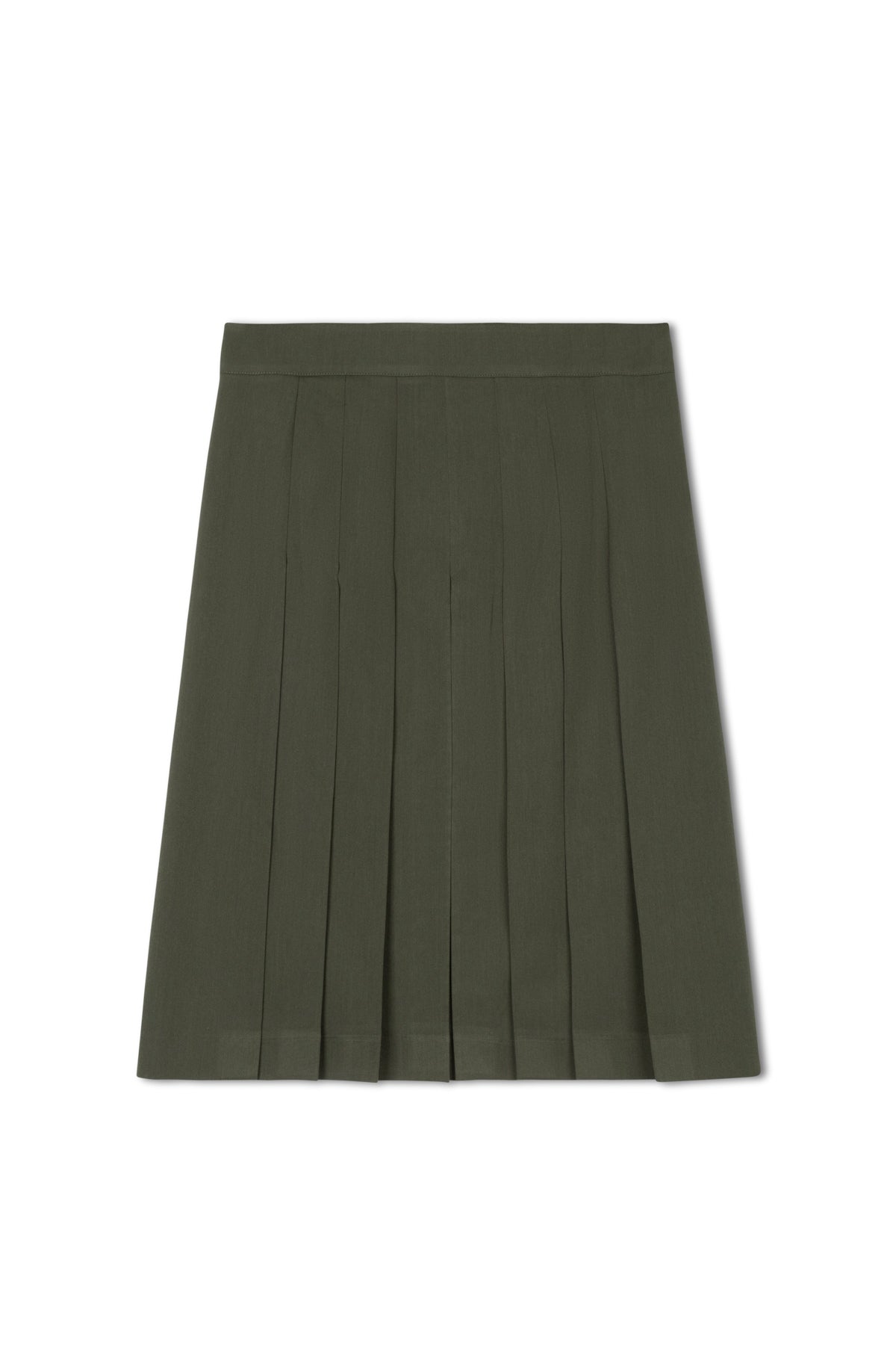 point short pleated skirt