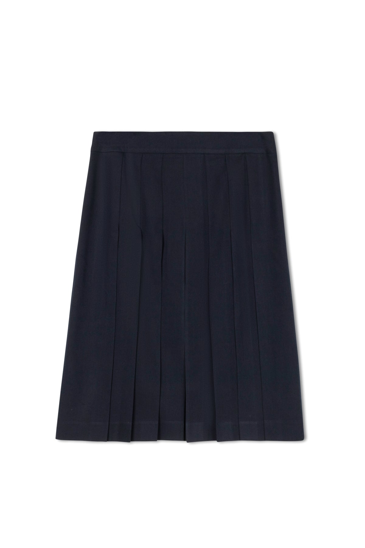 point short pleated skirt
