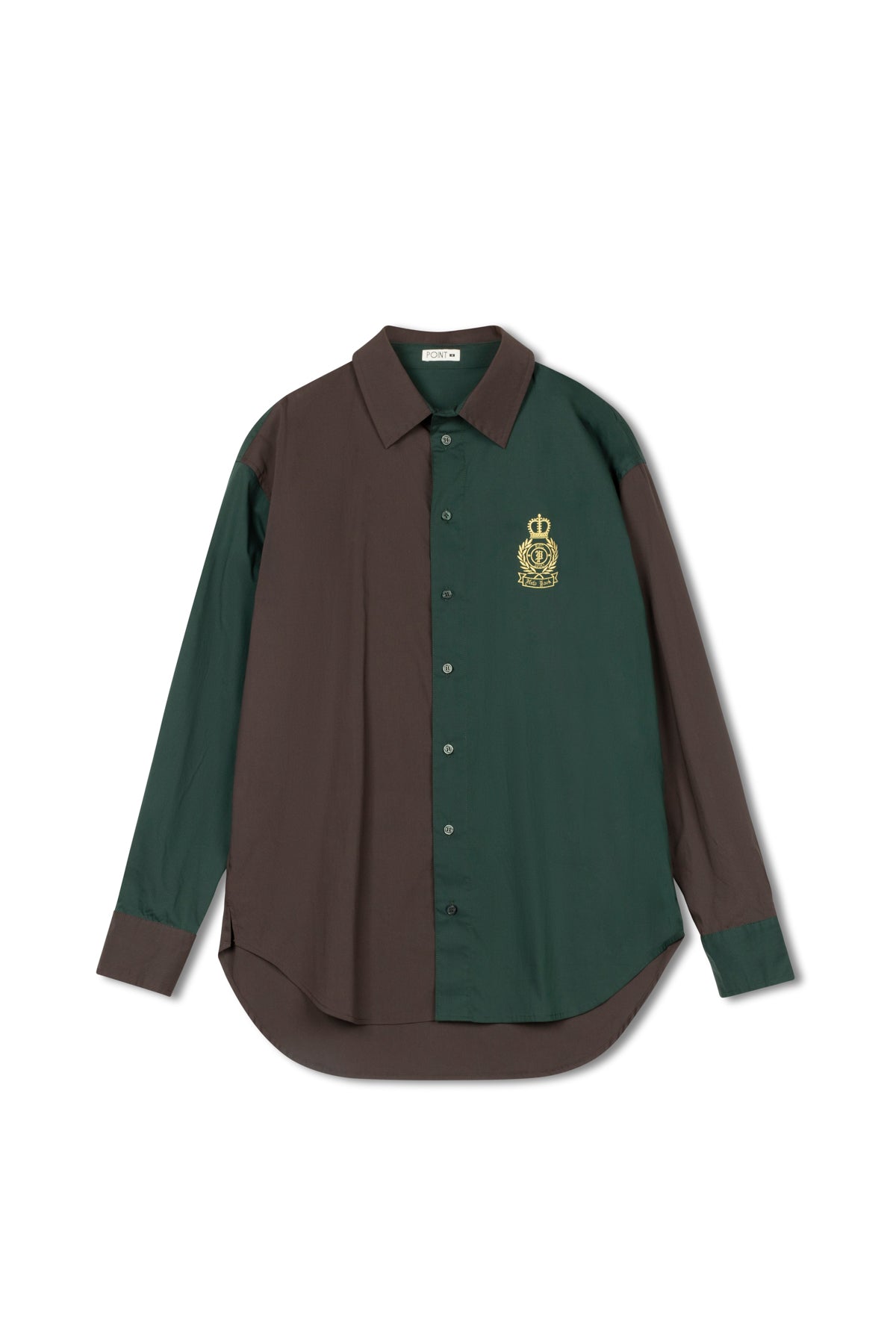 point preppy button up