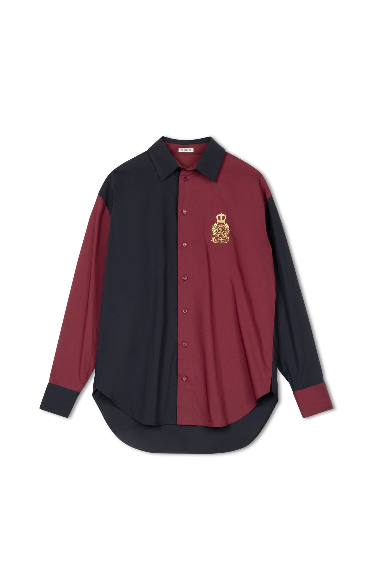 point preppy button up
