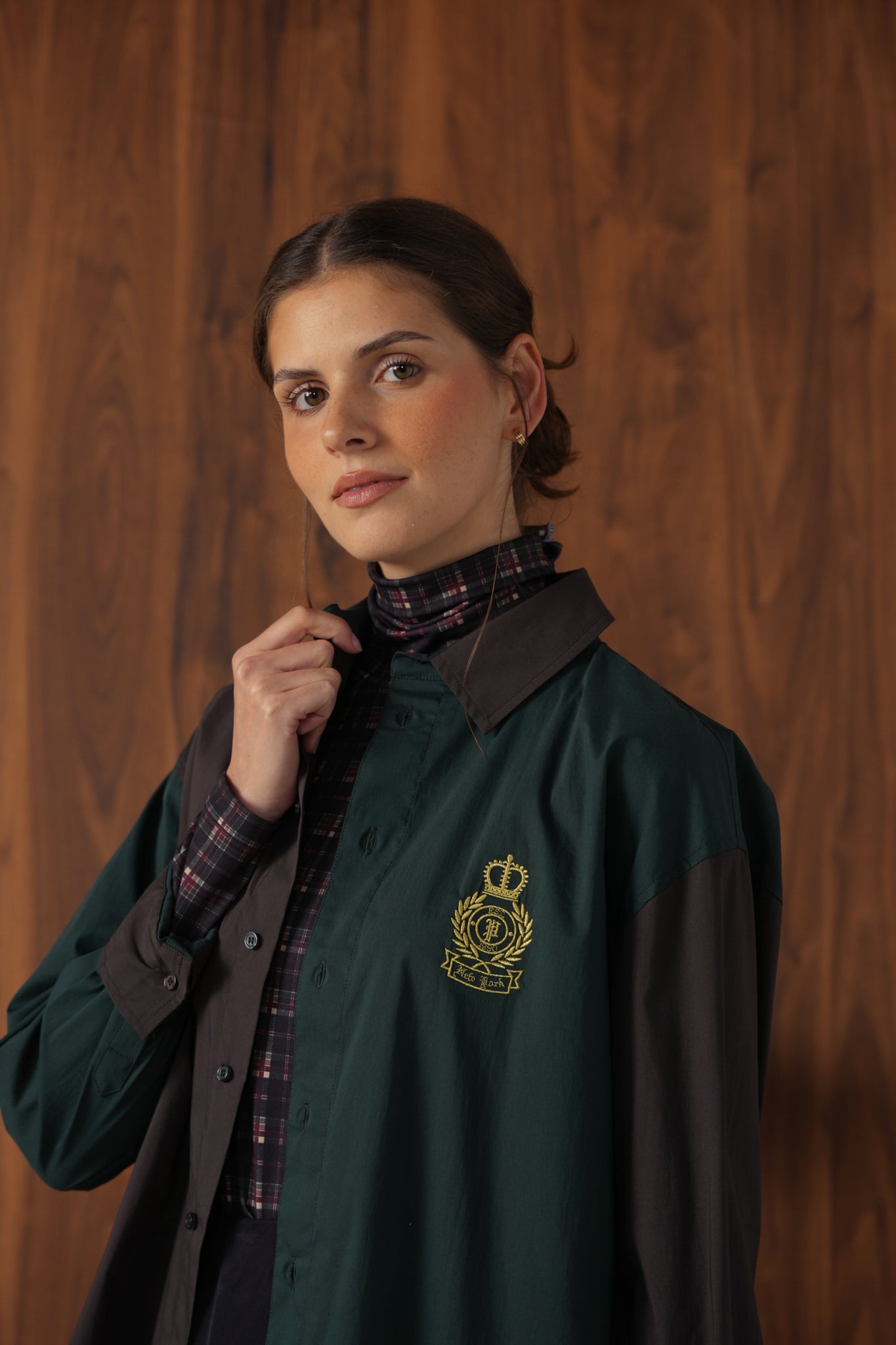 point preppy button up