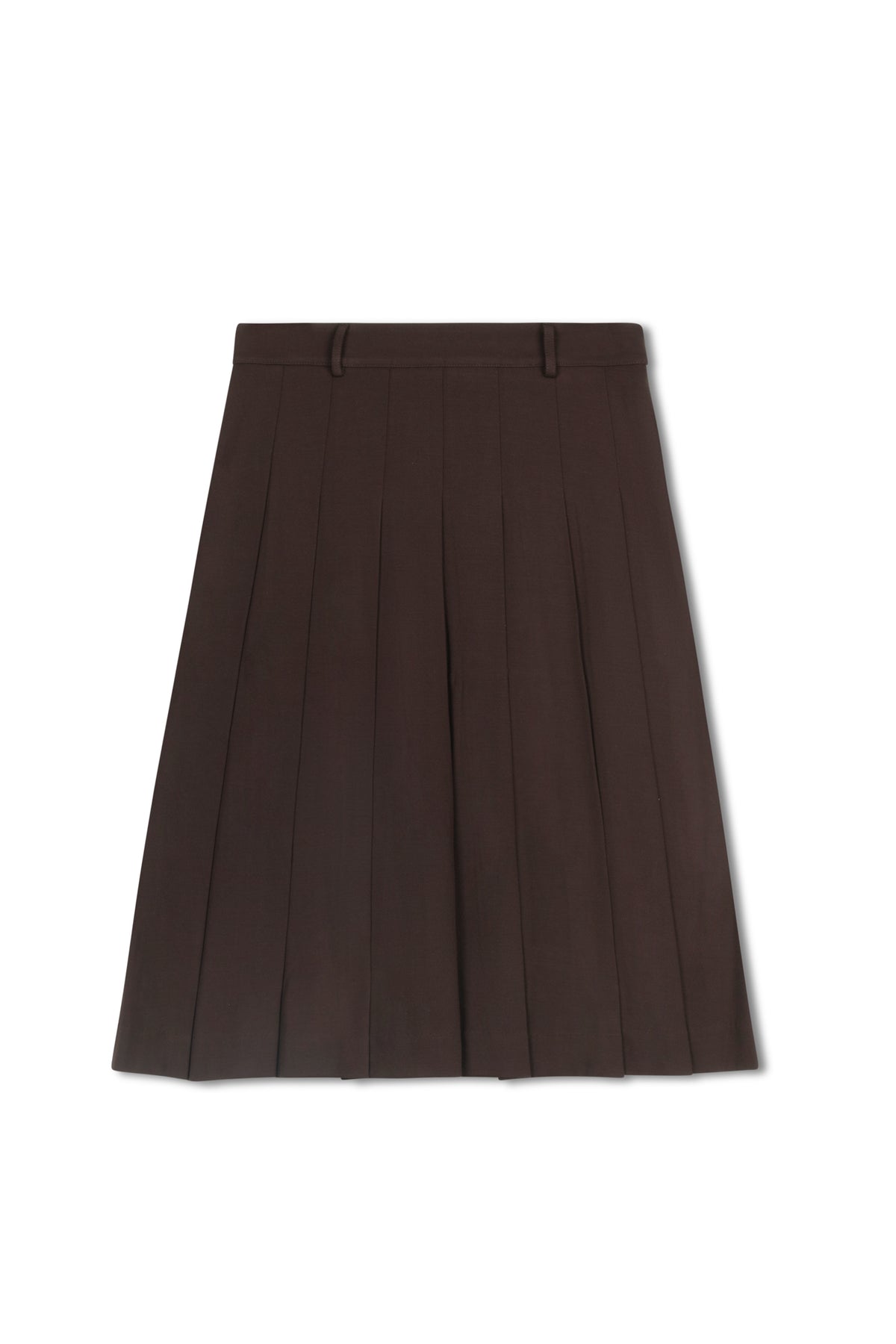 point knit pleated skirt