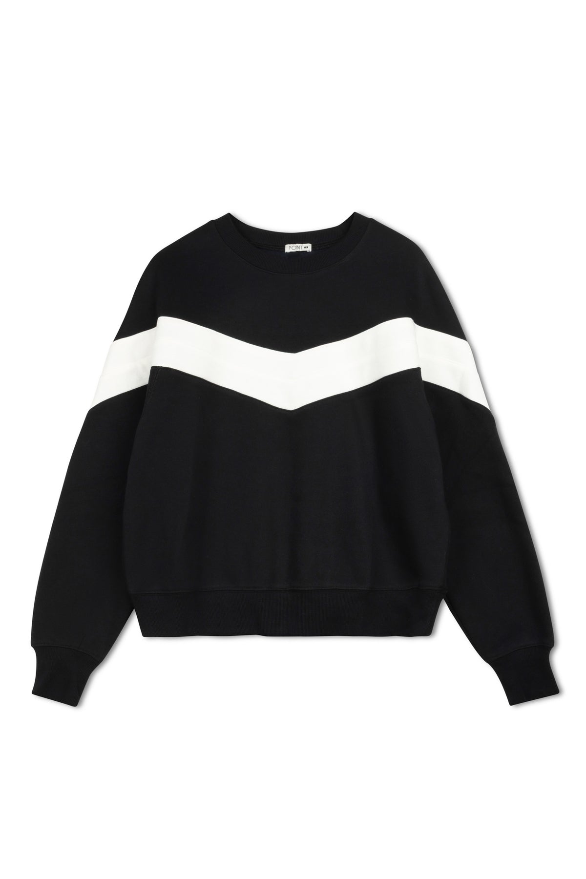 point pieced sweatshirt
