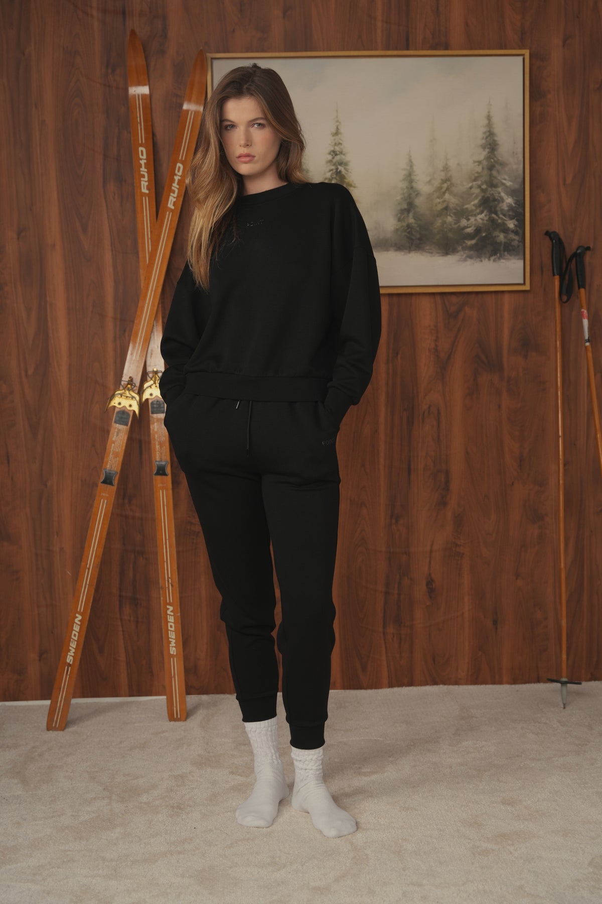 point icon jogger pant