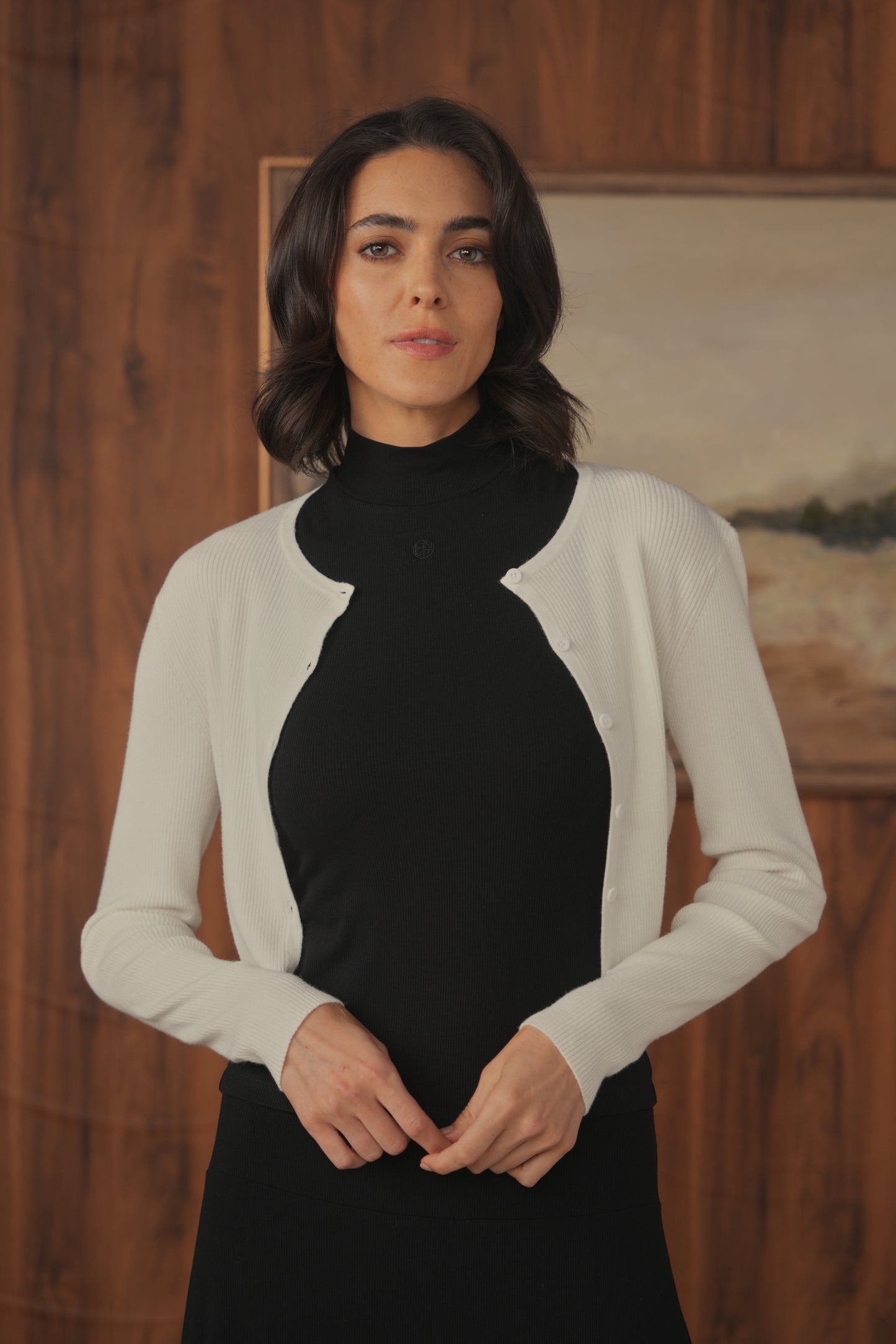 point mock neck tank
