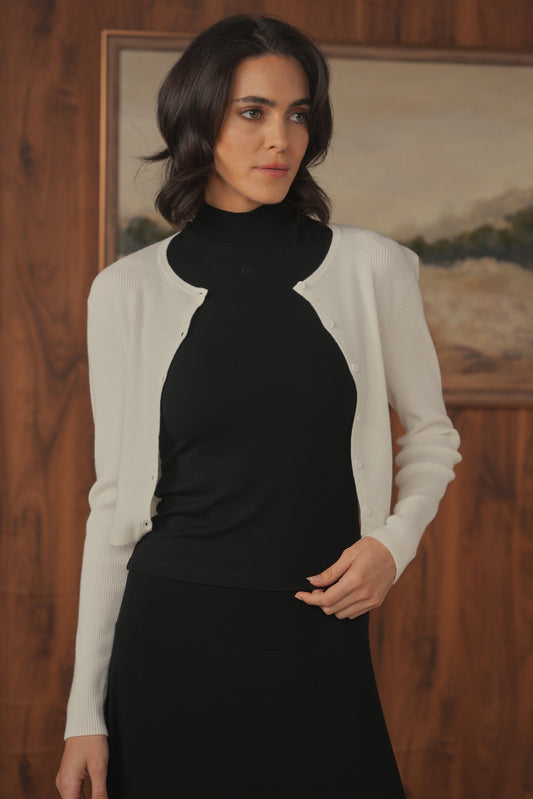point mock neck tank