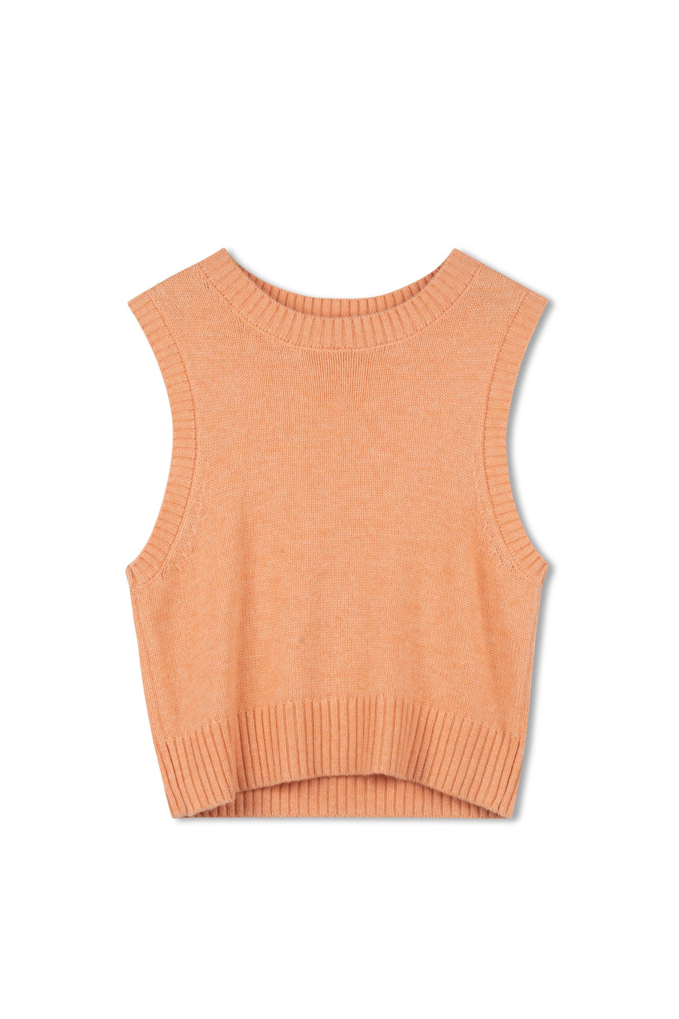 point melange sweater vest