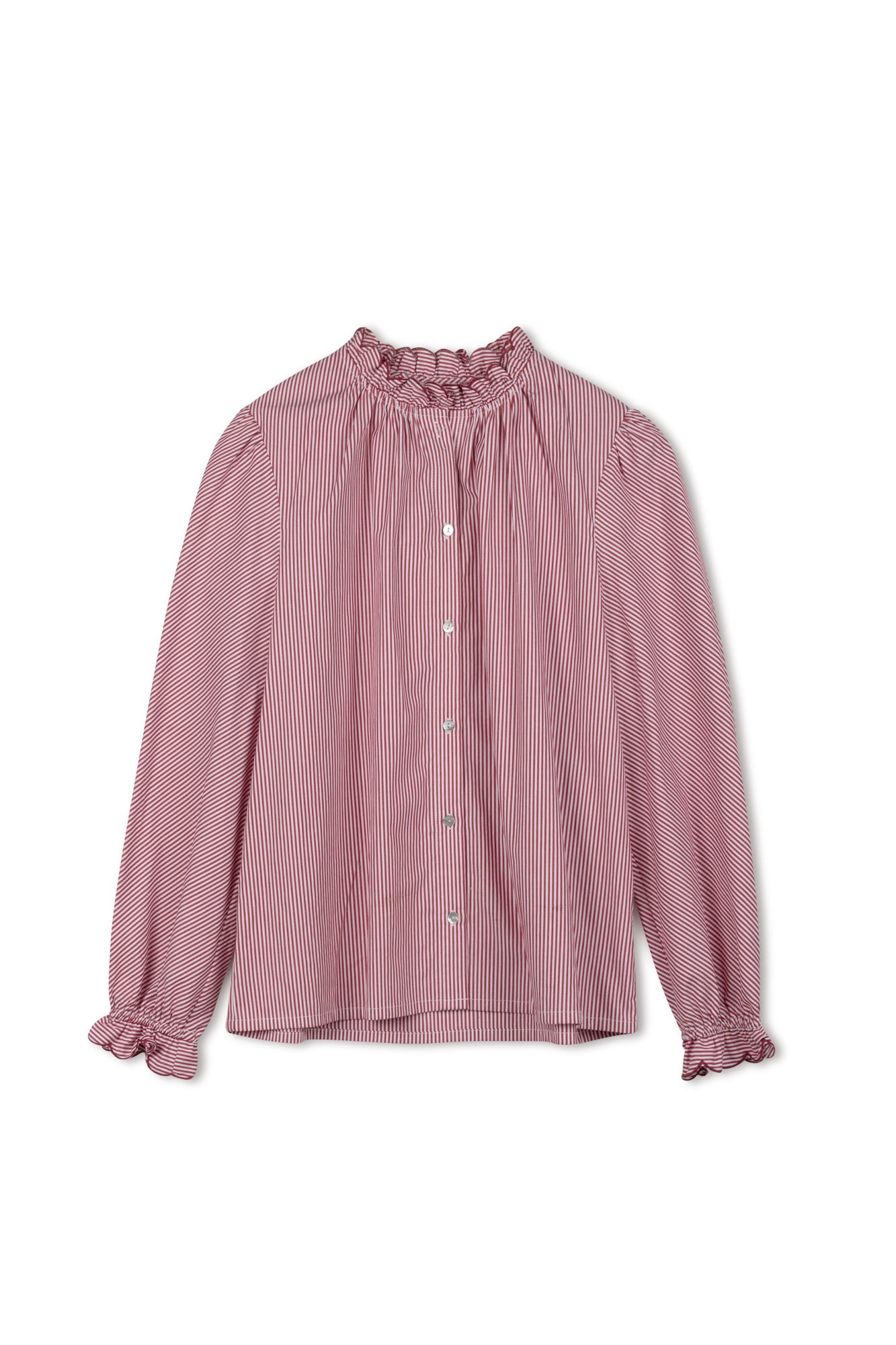 Point Ruffle Blouse