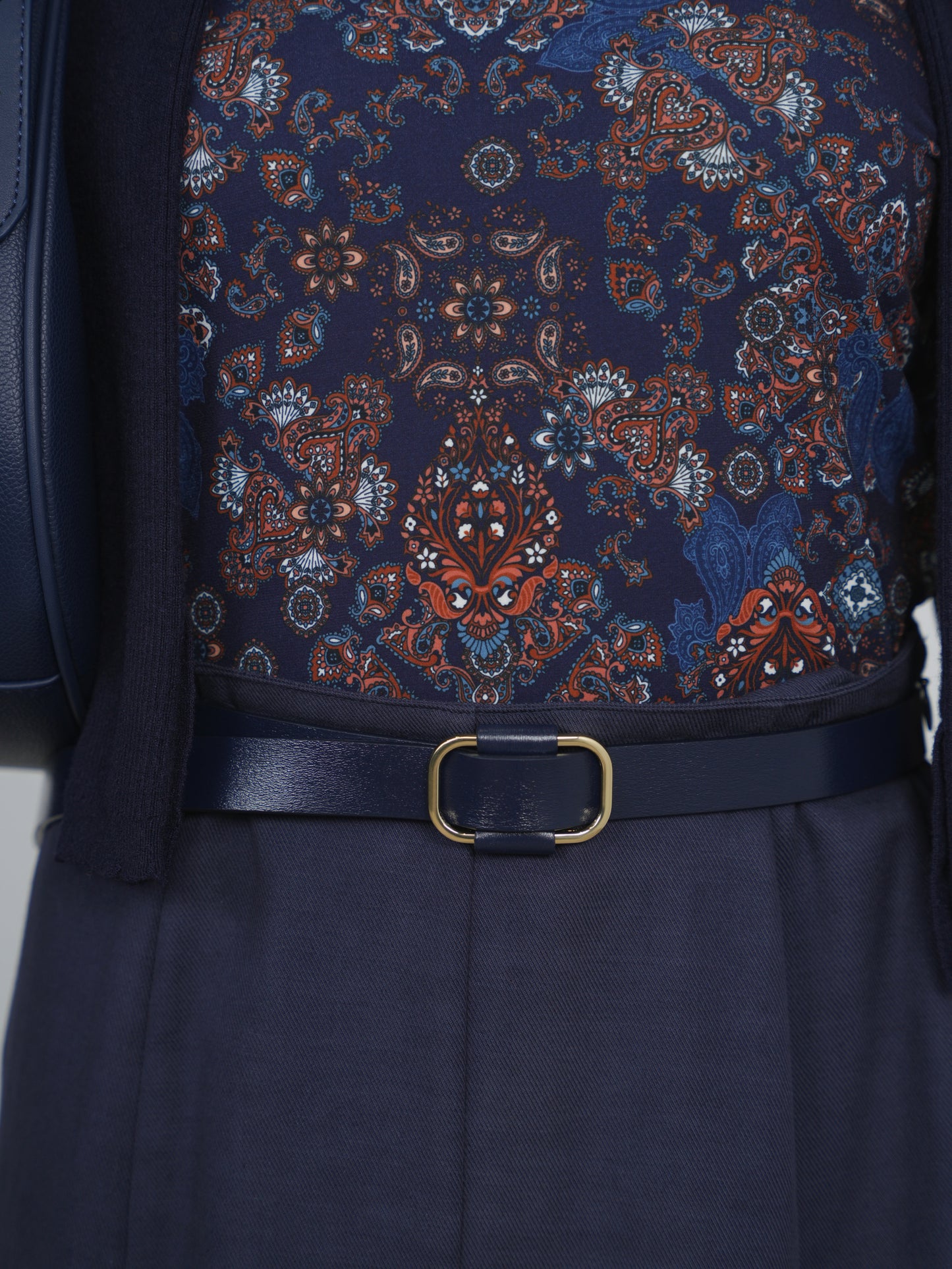 Point Twill Panel Skirt