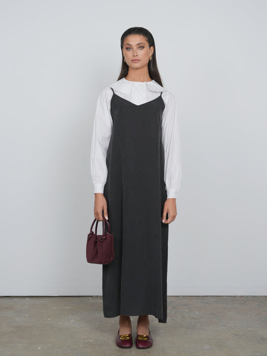 Point Brushed A-line Maxi