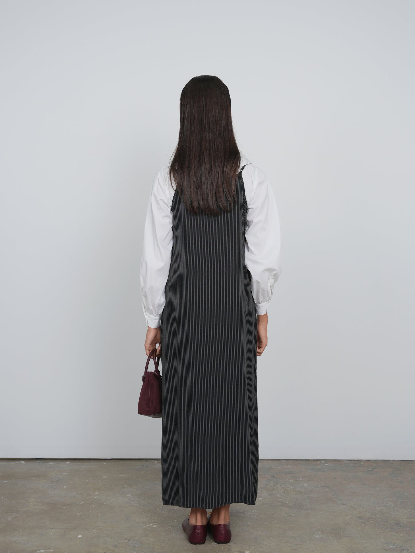 Point Brushed A-line Maxi