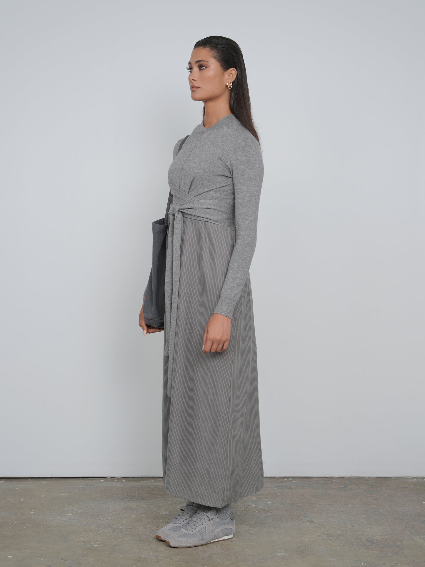 Point Mandarin Wrap Top