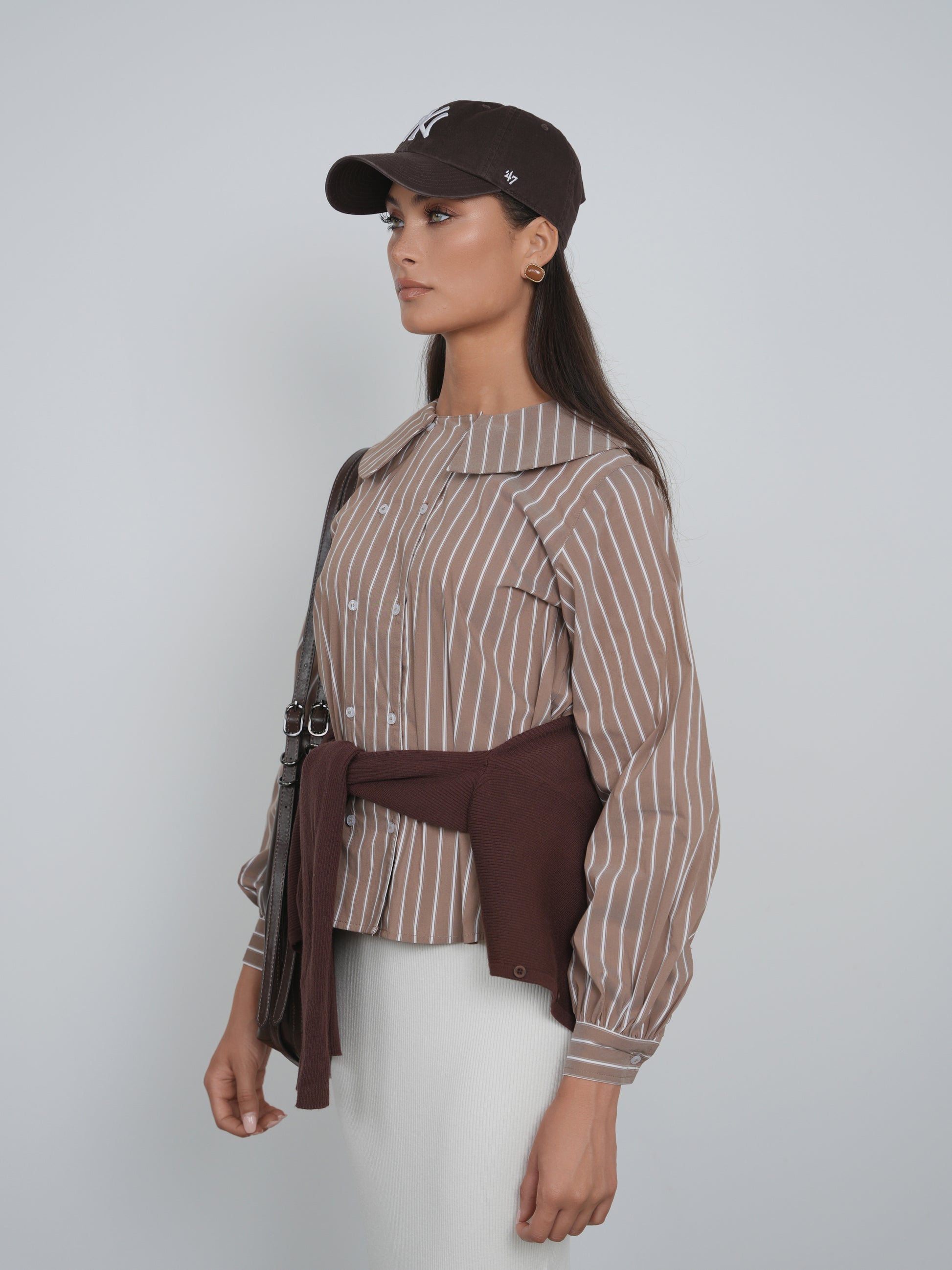 Point Double Breasted Button Up