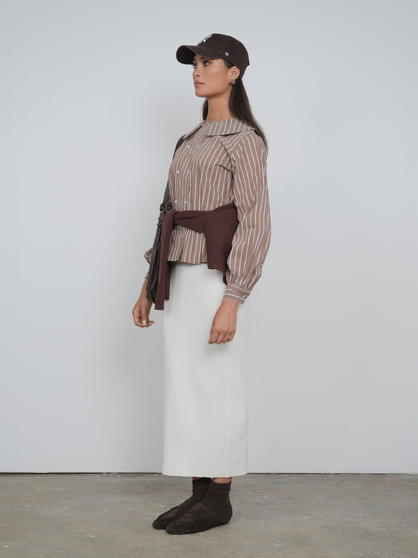 Point Knit Maxi Skirt