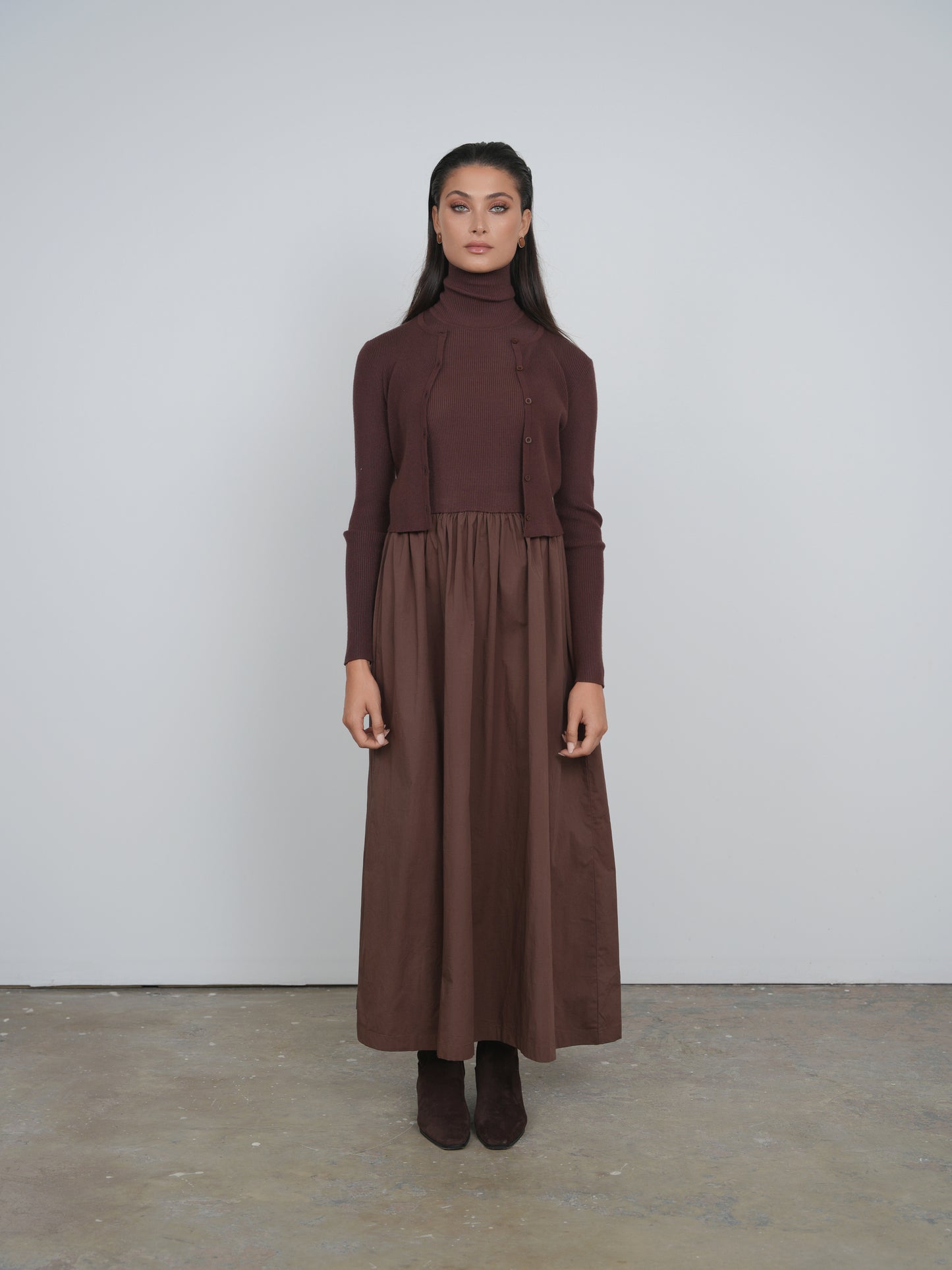 Point 2fer Turtleneck Dress