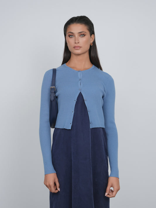 Point Knit Cropped Cardi