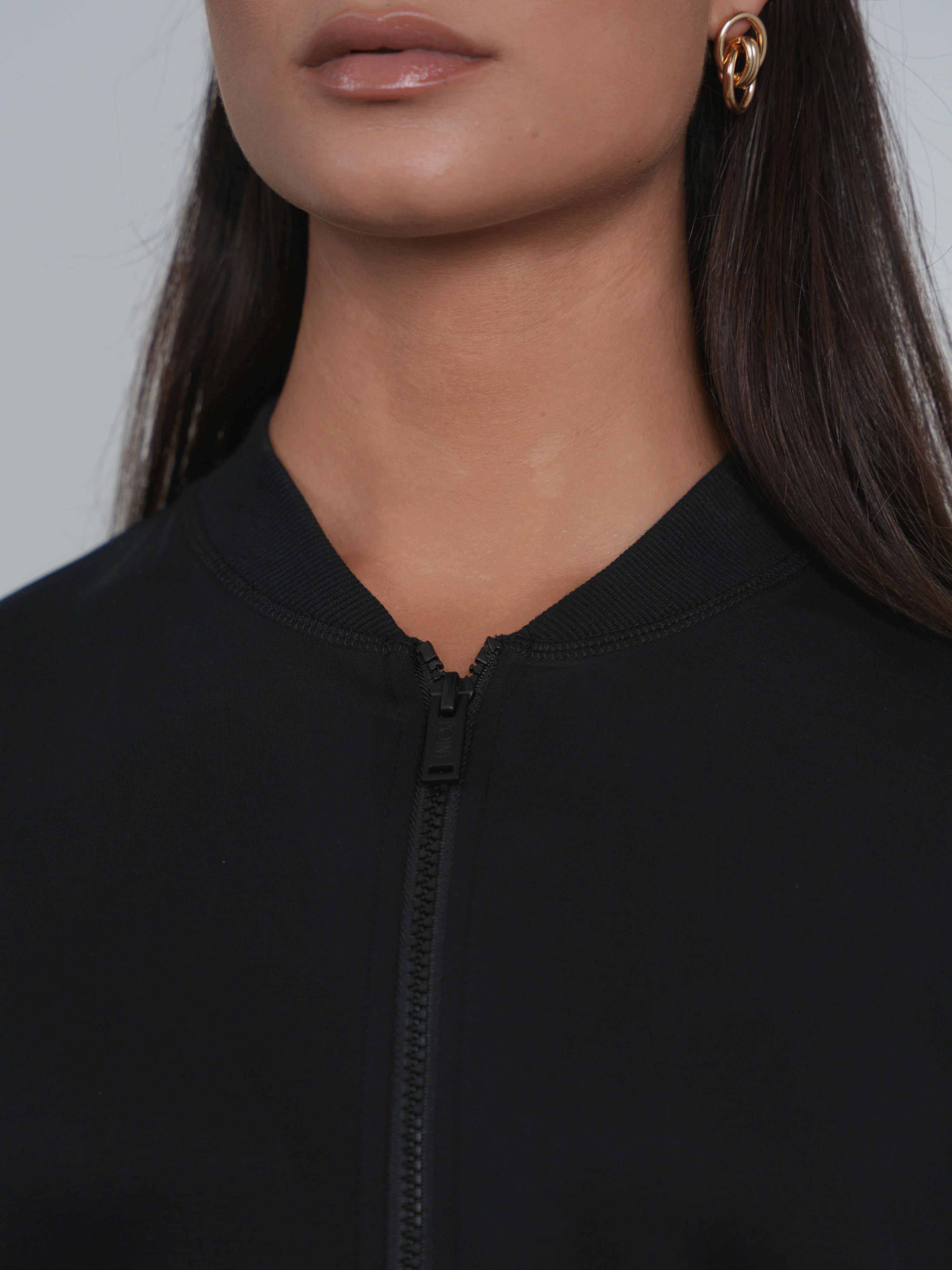 Point Zip Up Dress