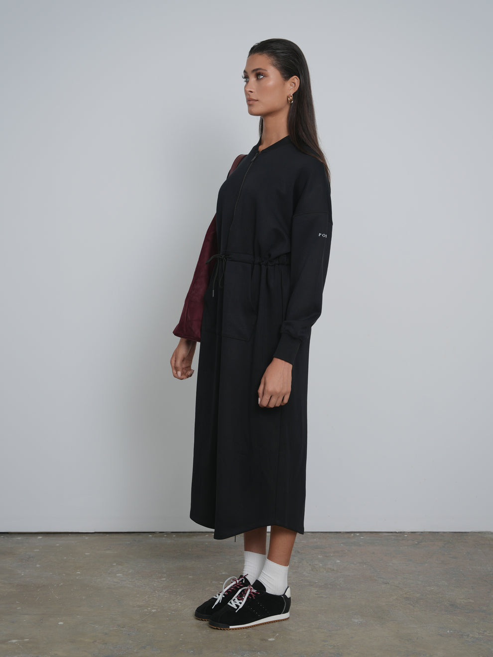 Point Zip Up Dress